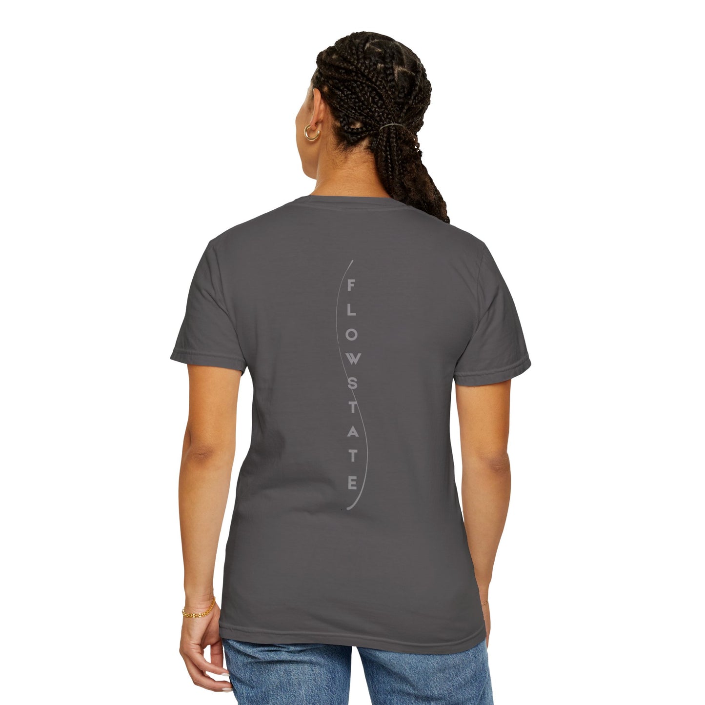 FlowState Unisex Garment-Dyed T-shirt, Soft Casual Wear, Inspirational Gift, Everyday Comfort, Unique Statement Tee, Relaxed Style