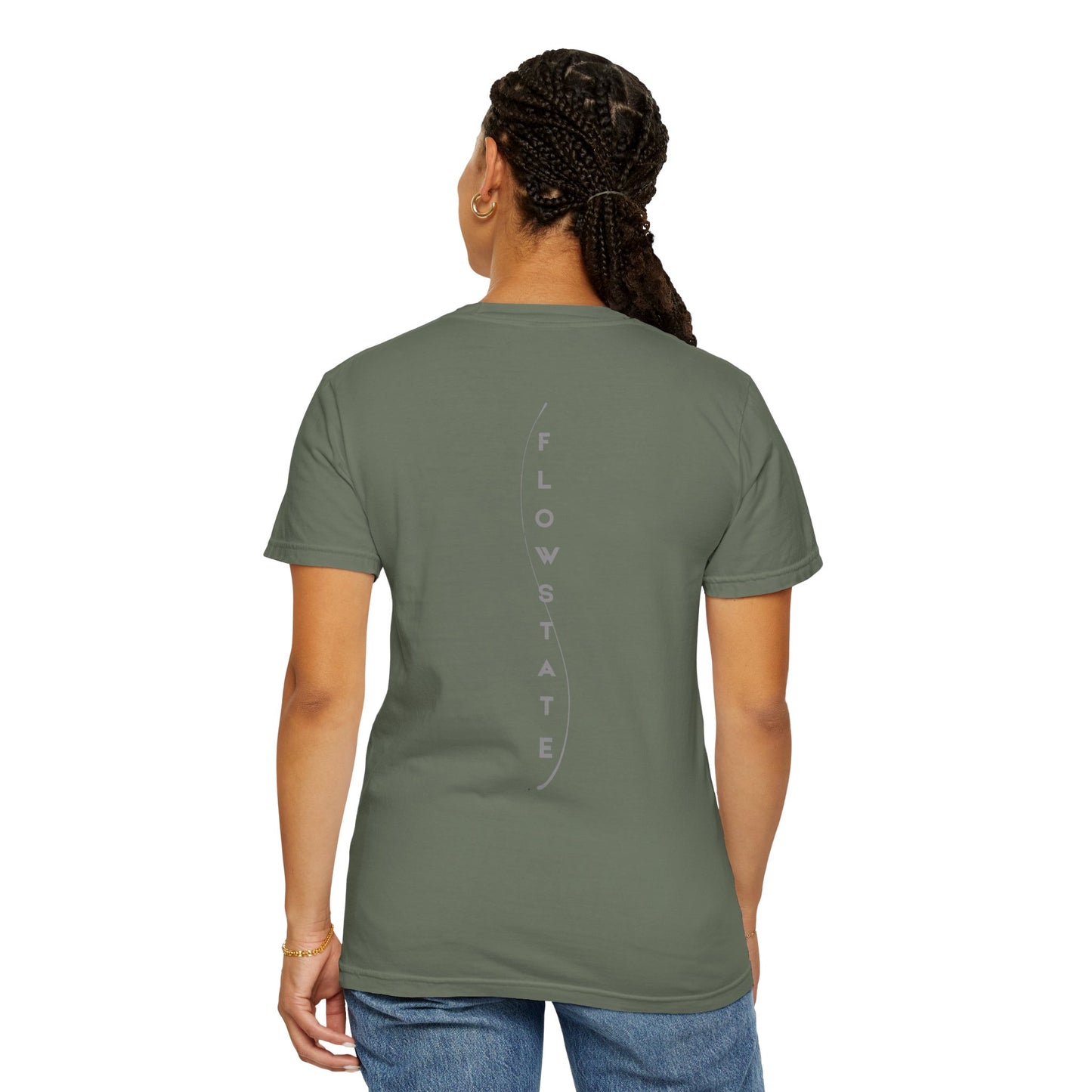 FlowState Unisex Garment-Dyed T-shirt, Soft Casual Wear, Inspirational Gift, Everyday Comfort, Unique Statement Tee, Relaxed Style