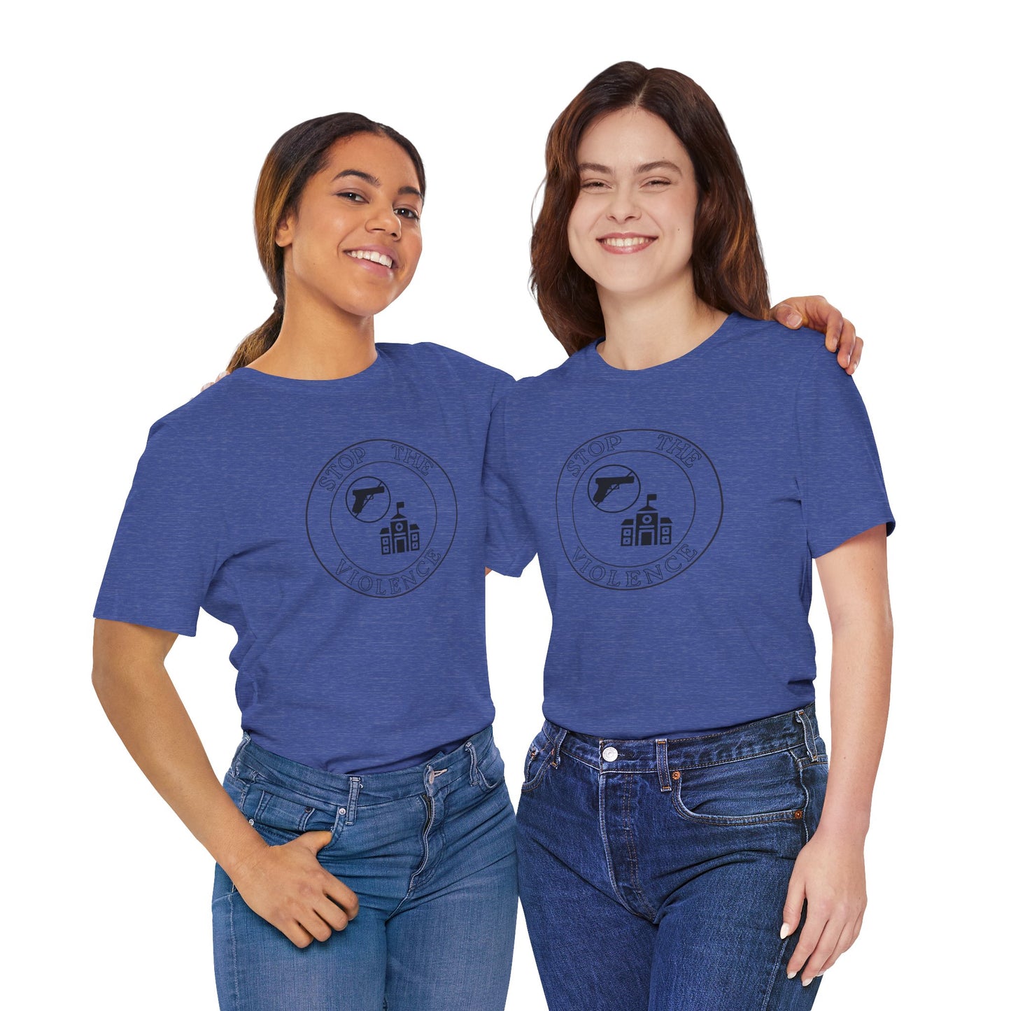 Stop the Violence Tee, Unisex Short Sleeve Shirt for Peace Advocacy, Protest Wear, Awareness Campaign, Social Justice Apparel