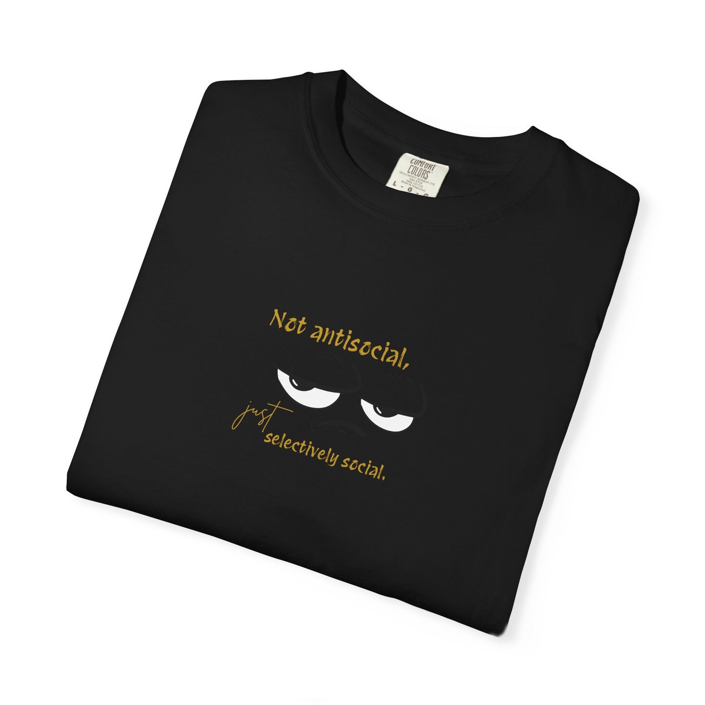 Garment-Dyed T-Shirt with Fun Eyewear Design, Casual Wear, Gift for Friends, Summer Apparel, Unique T-Shirt, Funny Quotes Tee