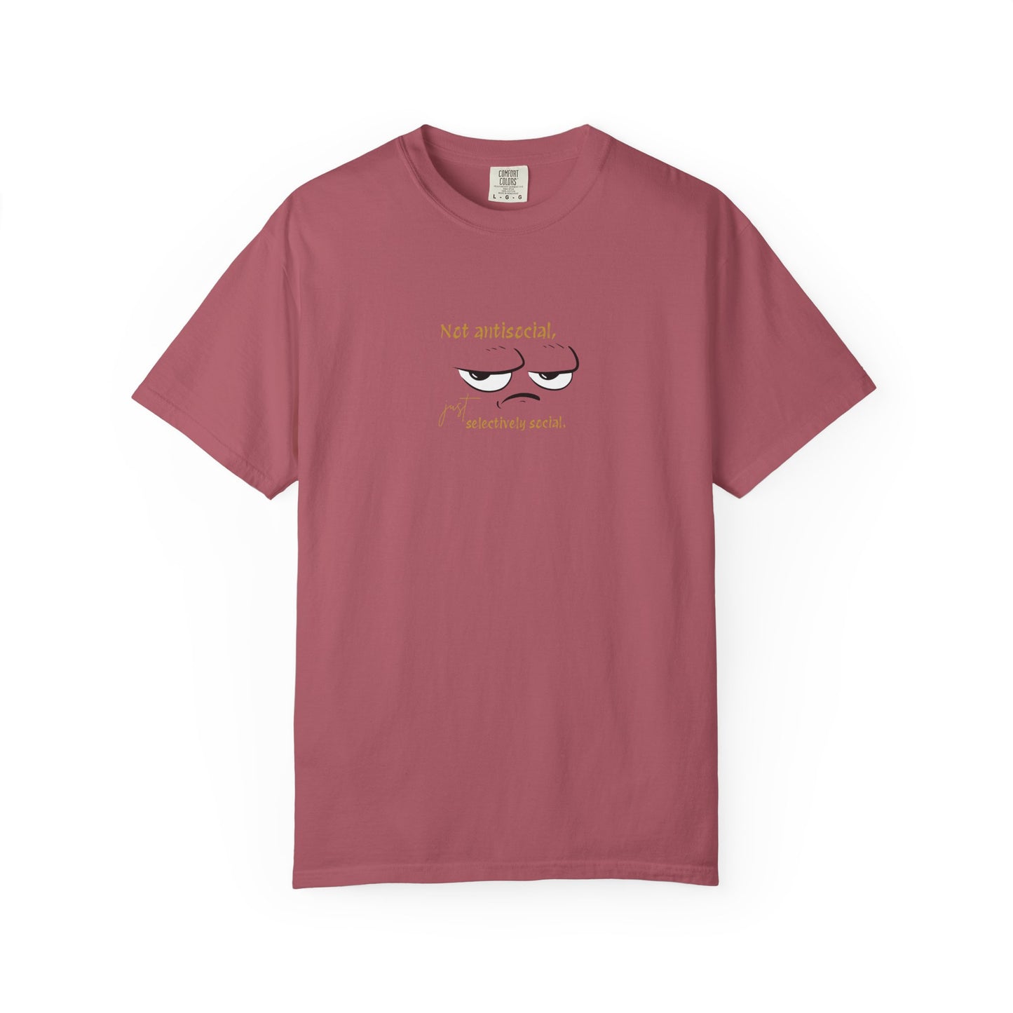 Garment-Dyed T-Shirt with Fun Eyewear Design, Casual Wear, Gift for Friends, Summer Apparel, Unique T-Shirt, Funny Quotes Tee