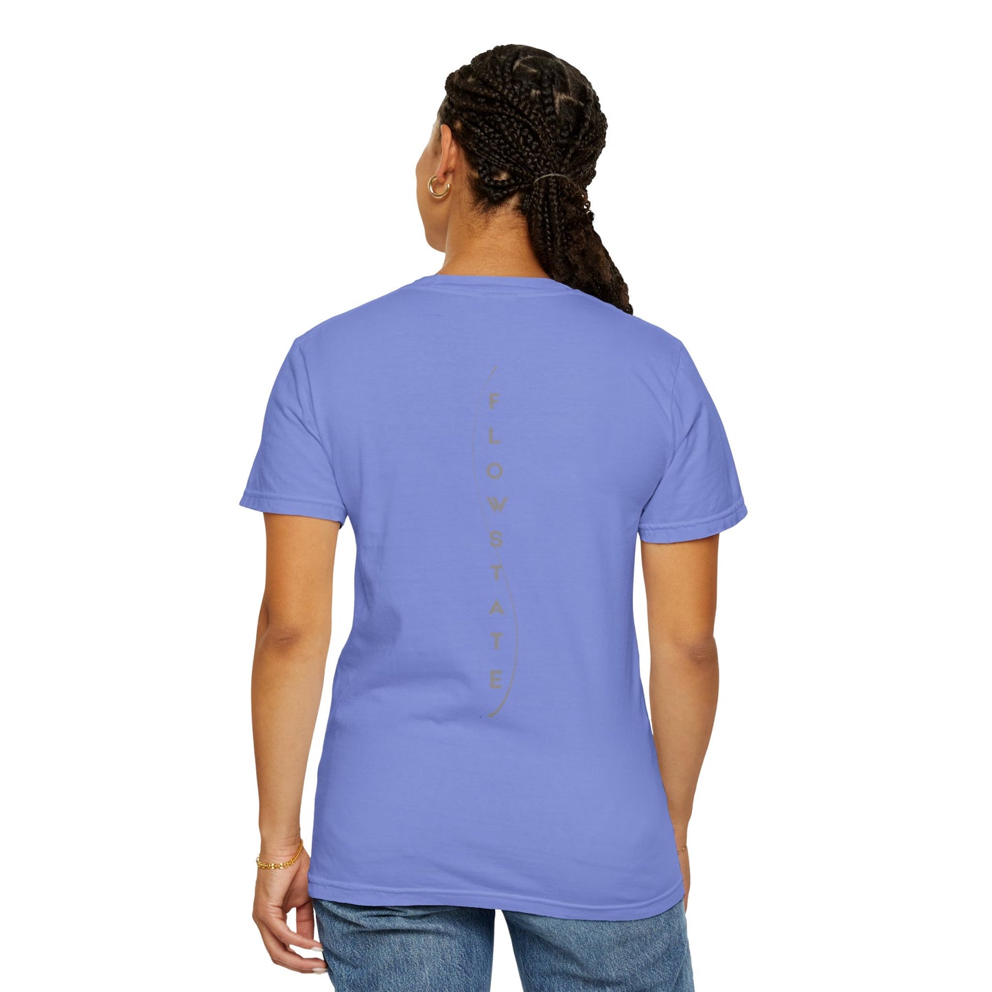 FlowState Unisex Garment-Dyed T-shirt, Soft Casual Wear, Inspirational Gift, Everyday Comfort, Unique Statement Tee, Relaxed Style