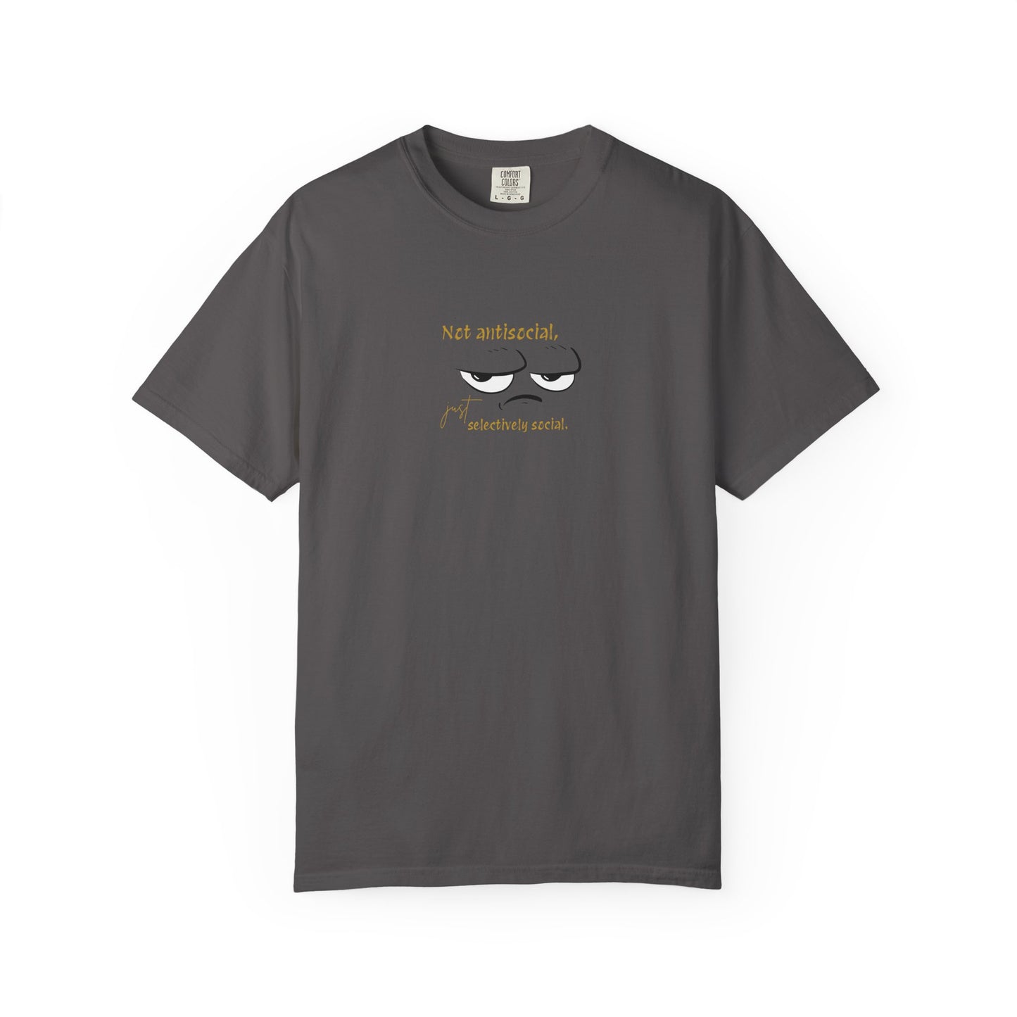 Garment-Dyed T-Shirt with Fun Eyewear Design, Casual Wear, Gift for Friends, Summer Apparel, Unique T-Shirt, Funny Quotes Tee