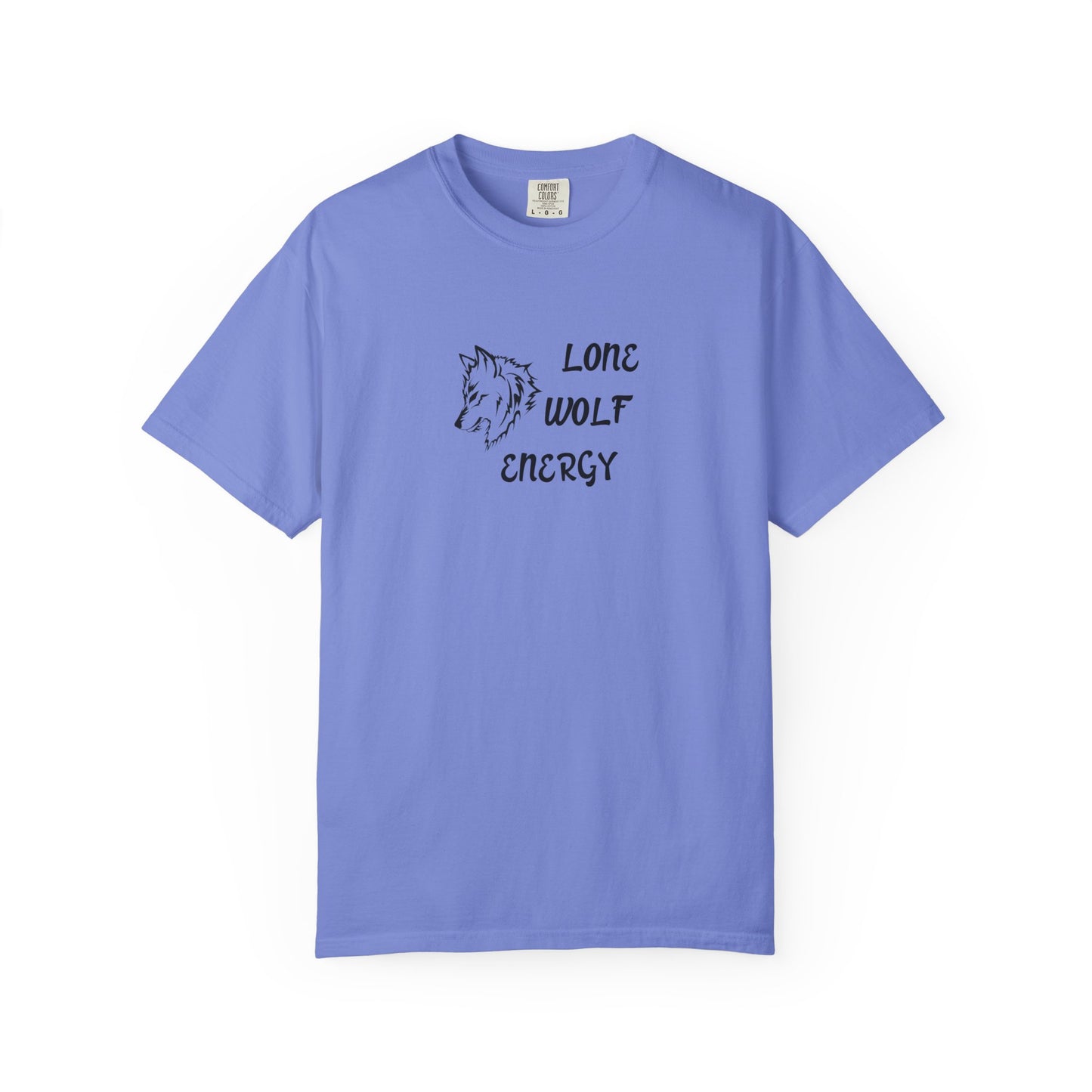 Long Wolf Energy T-Shirt, Unisex Garment-Dyed Tee, Casual Wear, Outdoor Adventure Shirt, Gift for Nature Lovers, Wilderness Apparel
