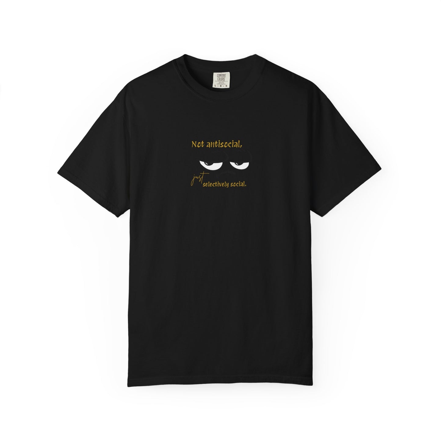 Garment-Dyed T-Shirt with Fun Eyewear Design, Casual Wear, Gift for Friends, Summer Apparel, Unique T-Shirt, Funny Quotes Tee