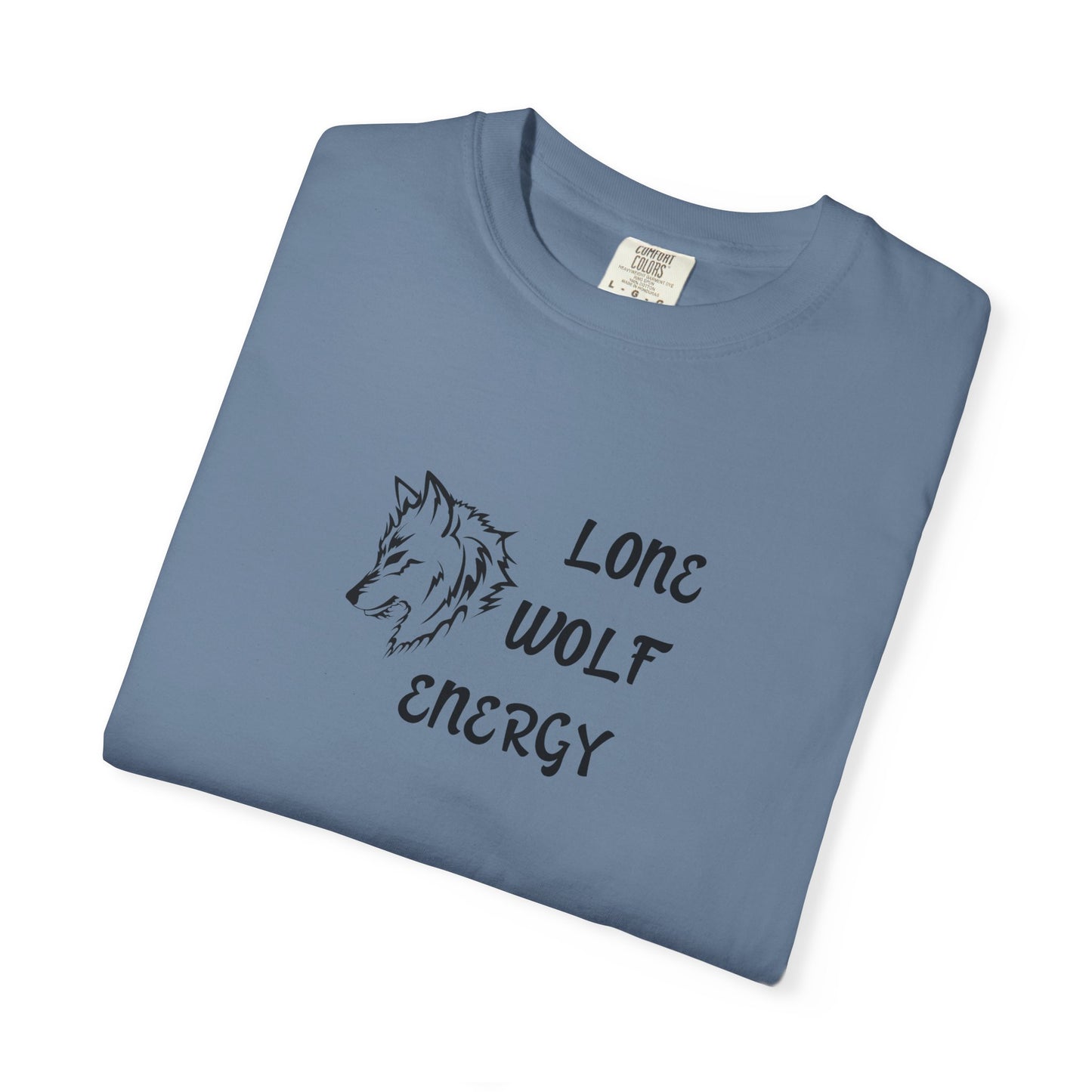 Long Wolf Energy T-Shirt, Unisex Garment-Dyed Tee, Casual Wear, Outdoor Adventure Shirt, Gift for Nature Lovers, Wilderness Apparel