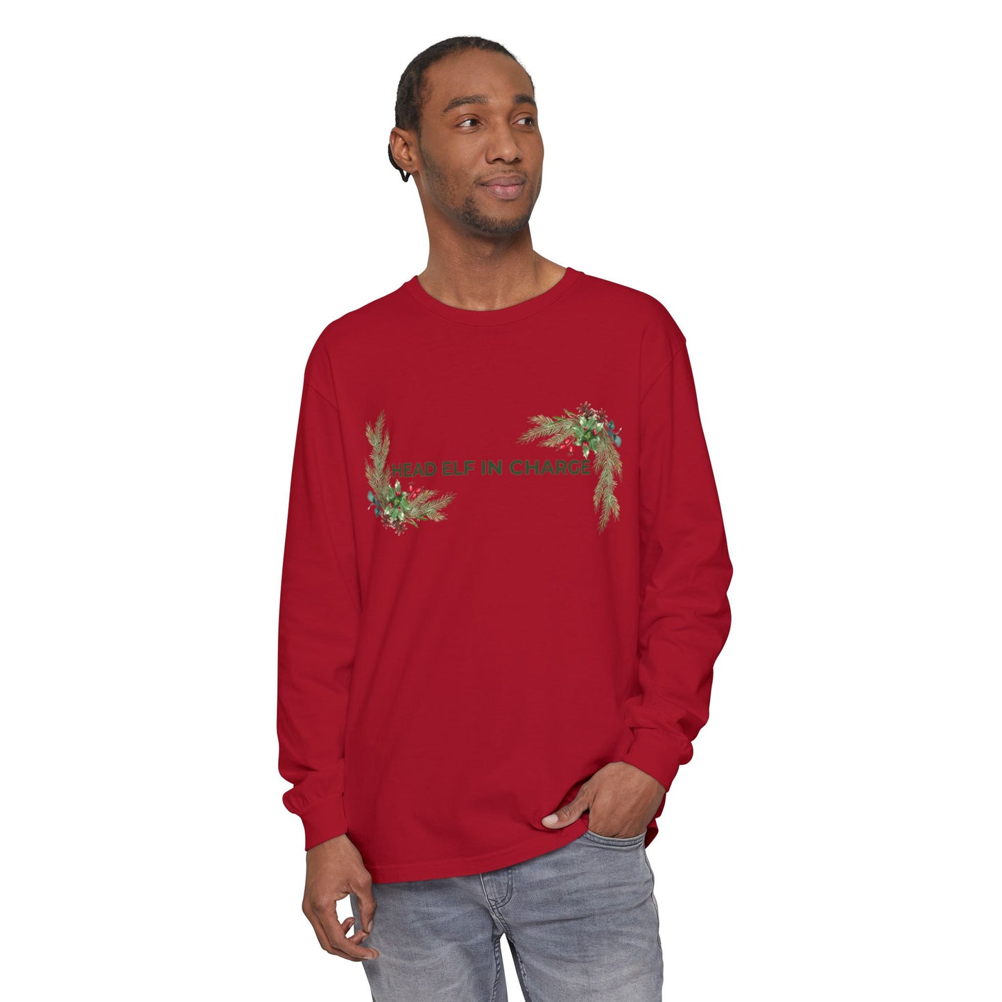 Head Elf in Charge Long Sleeve Tee