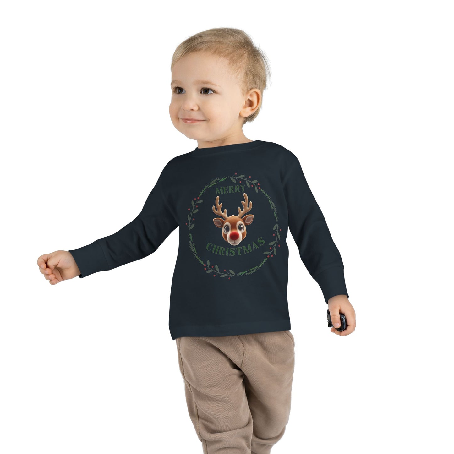 Toddler Merry Christmas Long Sleeve Tee