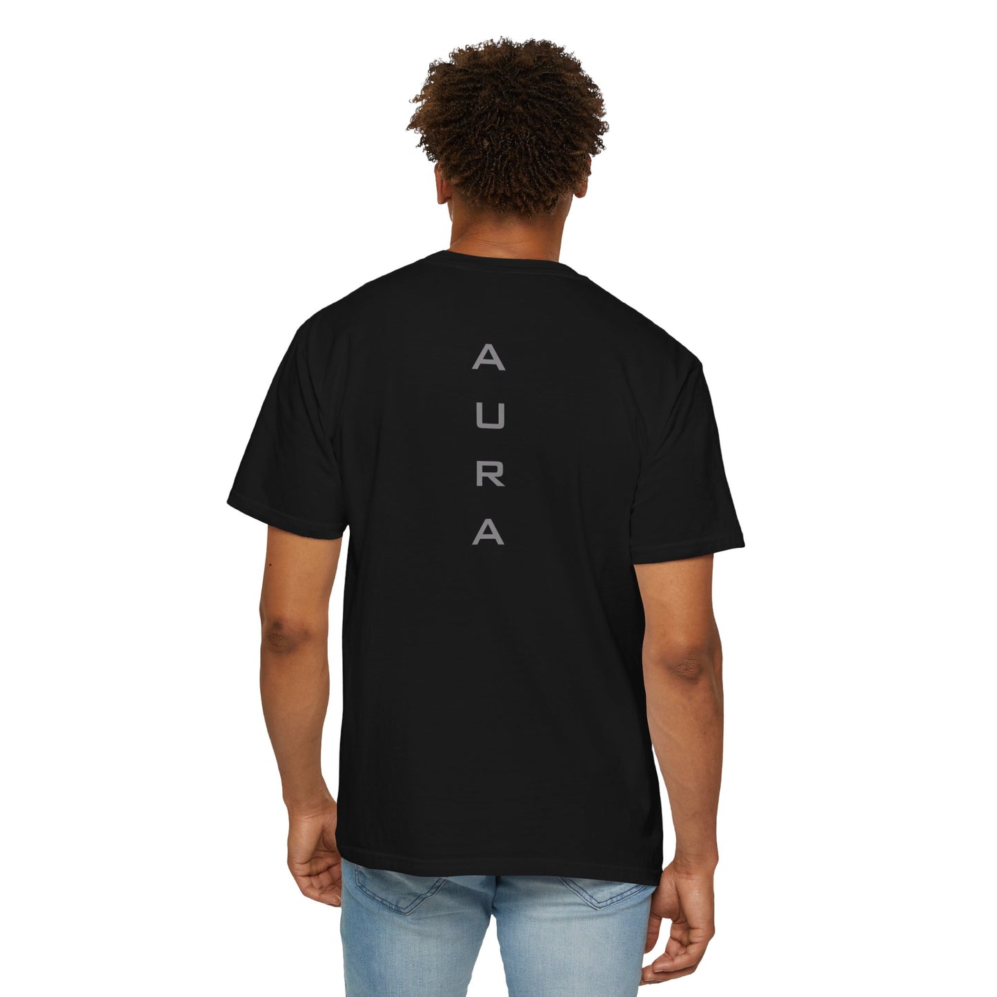 Unisex Aura Garment-Dyed T-shirt - Relaxed Fit Tee for Comfort, Casual Wear, Gifts, Everyday Style, Summer Vibes, Lightweight Essential