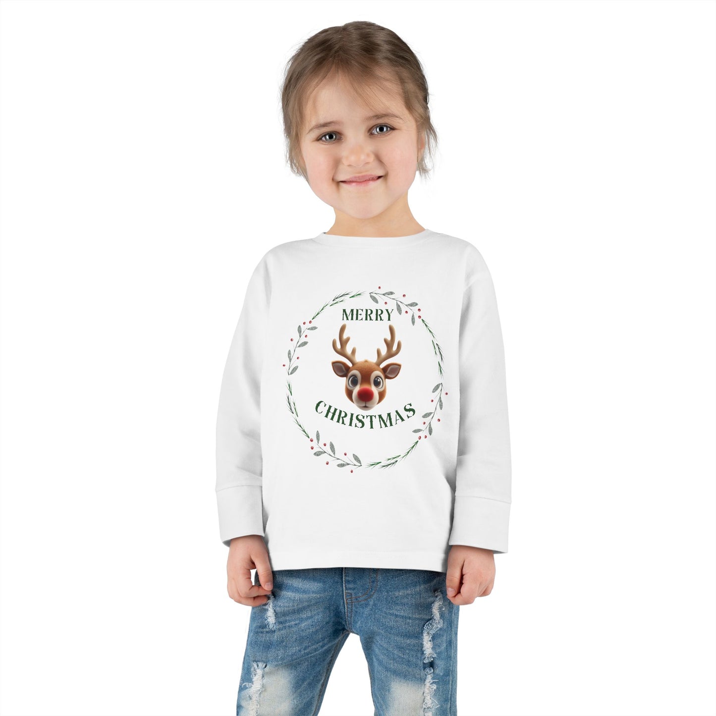Toddler Merry Christmas Long Sleeve Tee