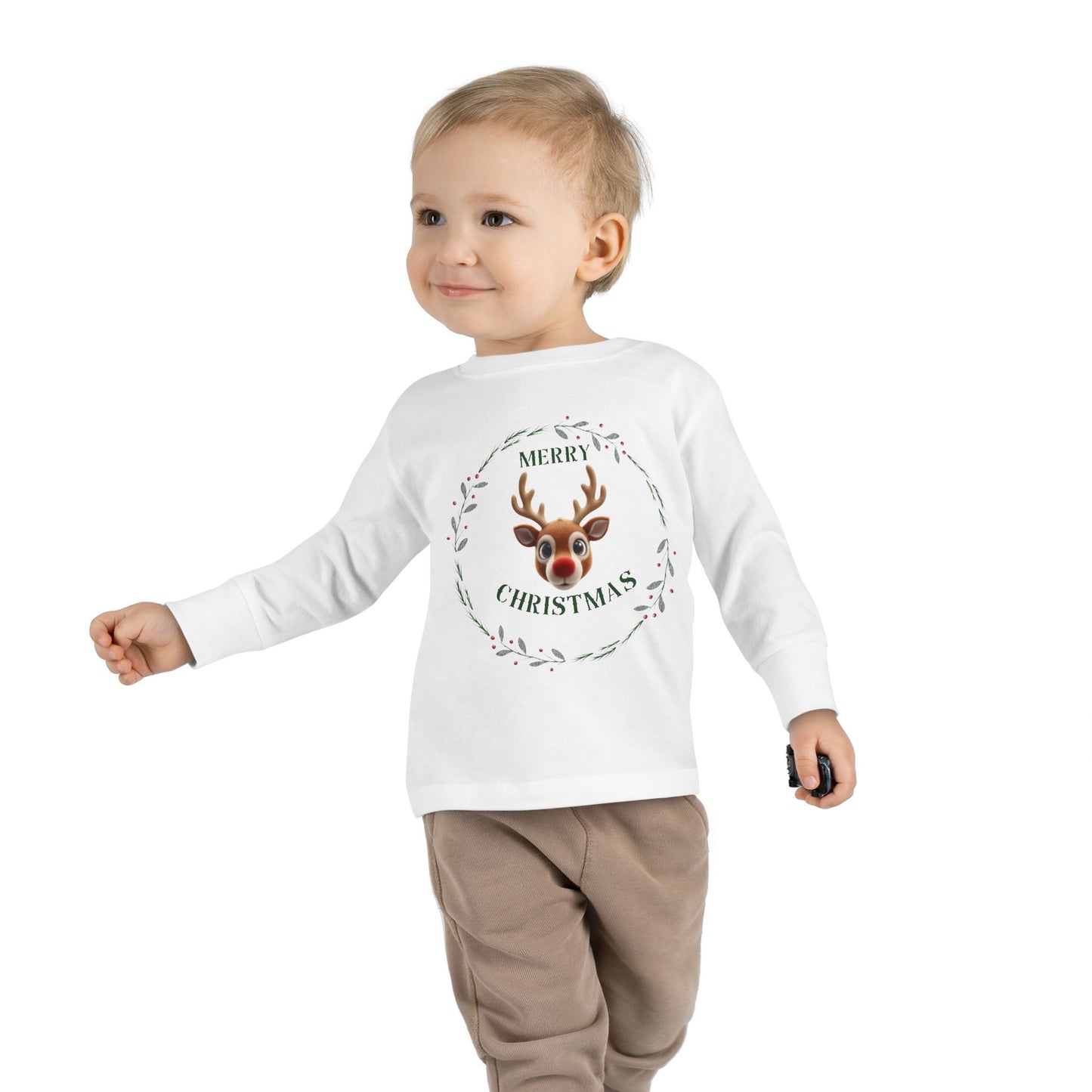 Toddler Merry Christmas Long Sleeve Tee