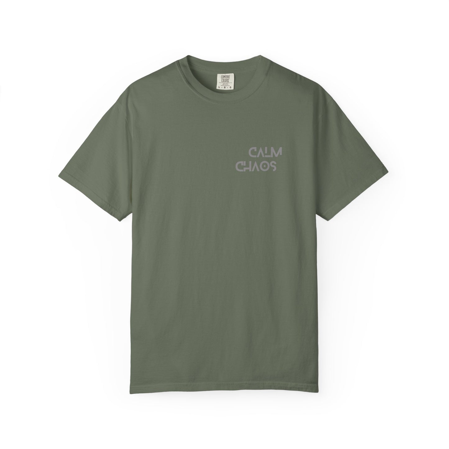 Calm Chaos T-Shirt, Unisex Garment-Dyed Tee, Relaxed Fit, Motivational Gift, Casual Wear, Everyday Comfort