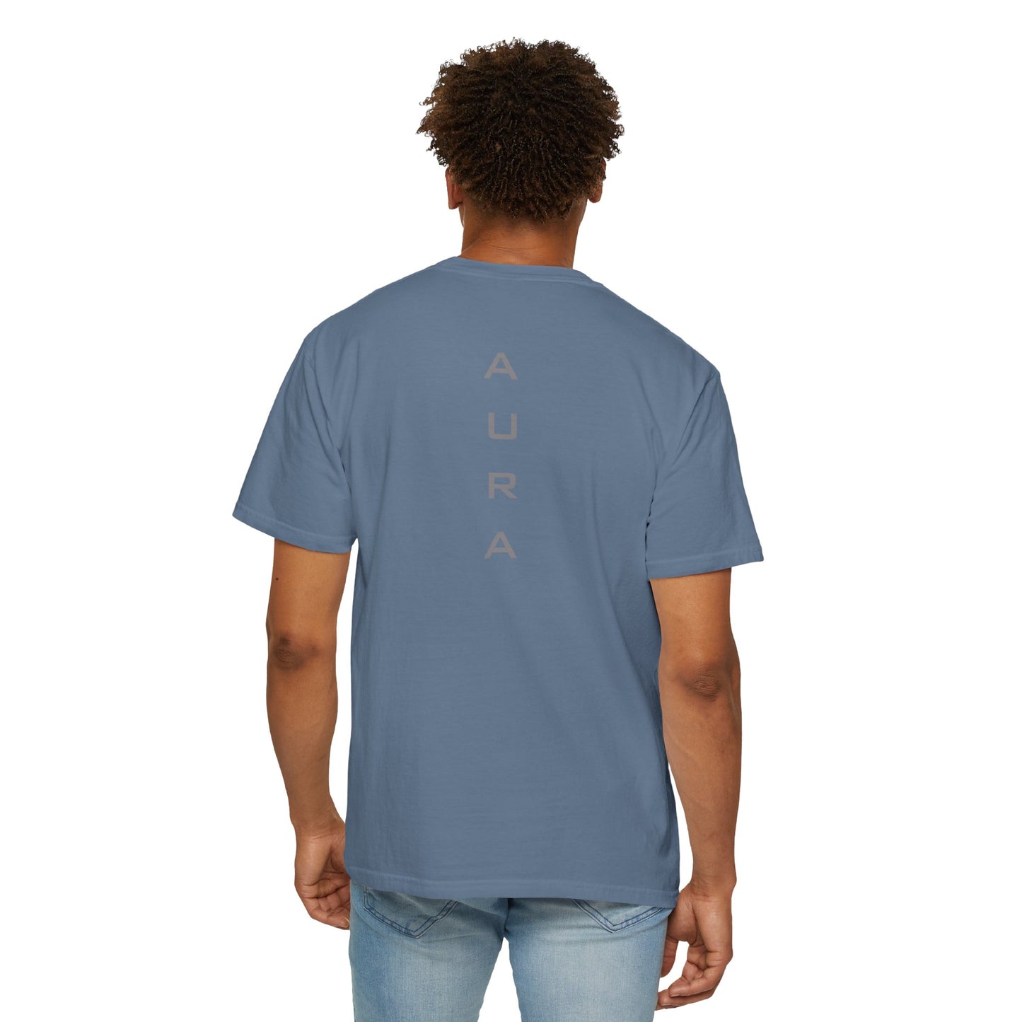 Unisex Aura Garment-Dyed T-shirt - Relaxed Fit Tee for Comfort, Casual Wear, Gifts, Everyday Style, Summer Vibes, Lightweight Essential