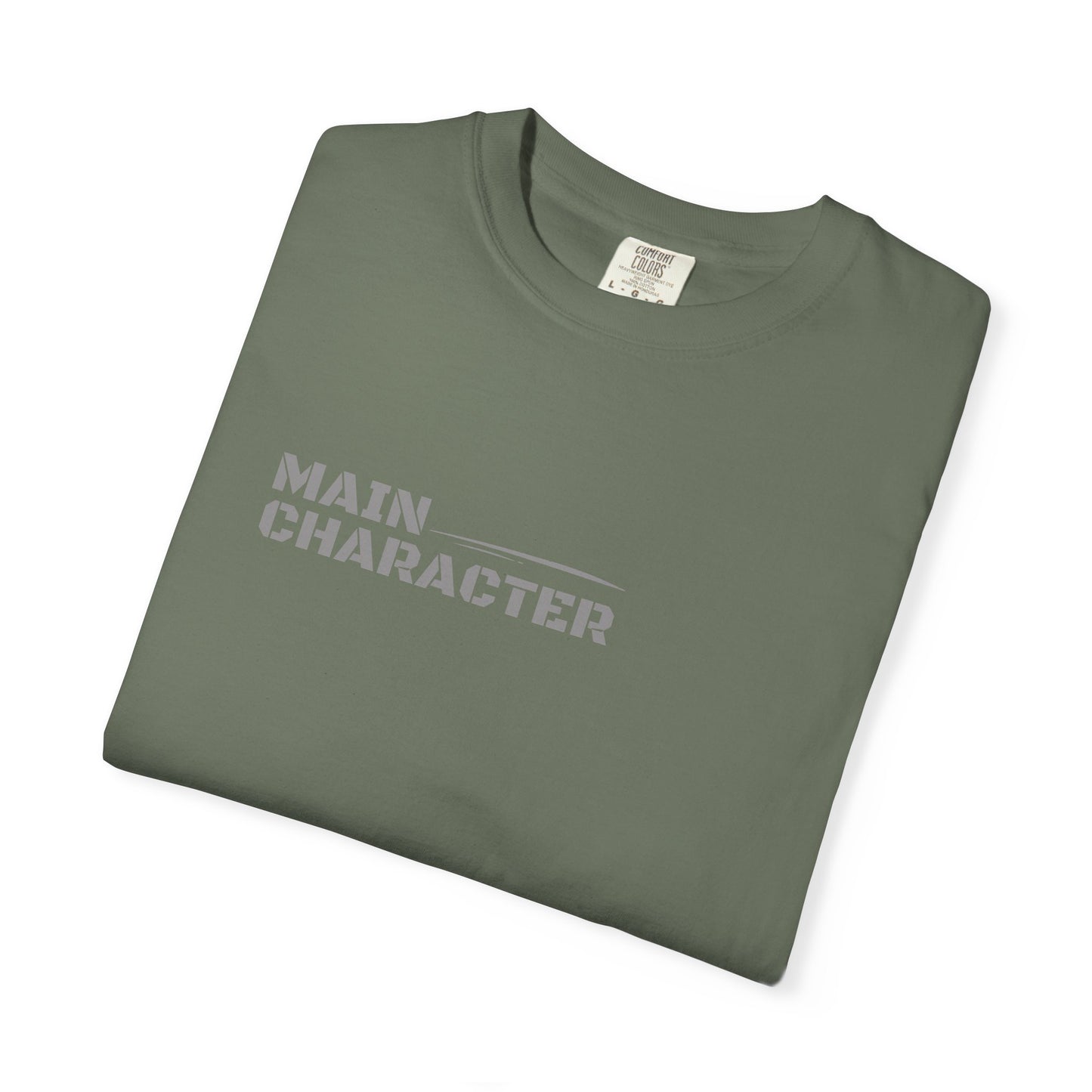 Main Character Unisex Garment-Dyed T-Shirt, Trendy Graphic Tee, Casual Wear, Gift for Friends, Everyday Style, Birthday Gift