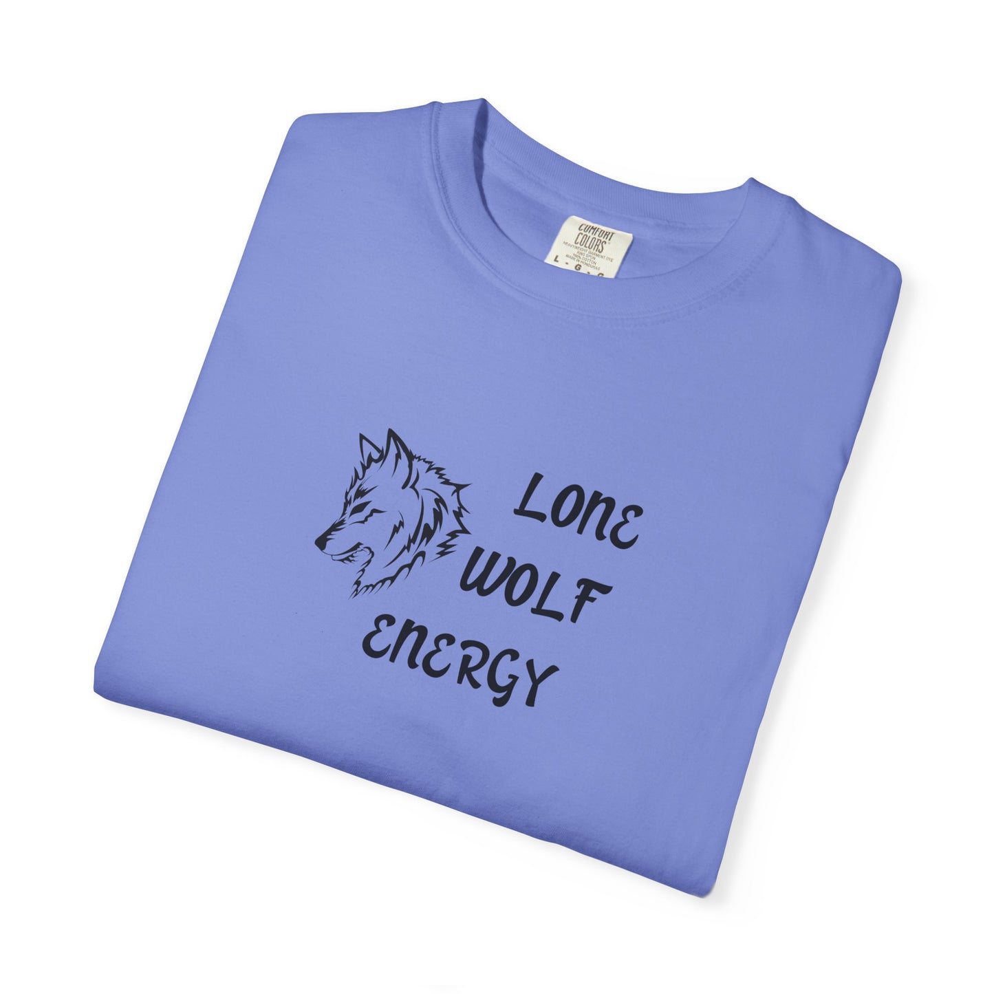 Long Wolf Energy T-Shirt, Unisex Garment-Dyed Tee, Casual Wear, Outdoor Adventure Shirt, Gift for Nature Lovers, Wilderness Apparel