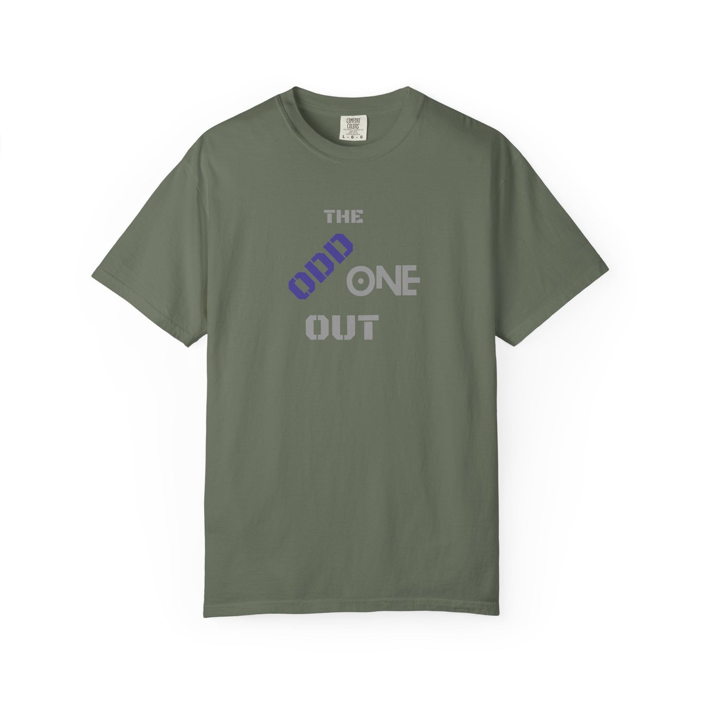 The Odd One Out Unisex Garment-Dyed T-shirt, Unique Graphic Tee, Gift for Friends, Casual Summer Wear, Birthday Gift, Quirky Style