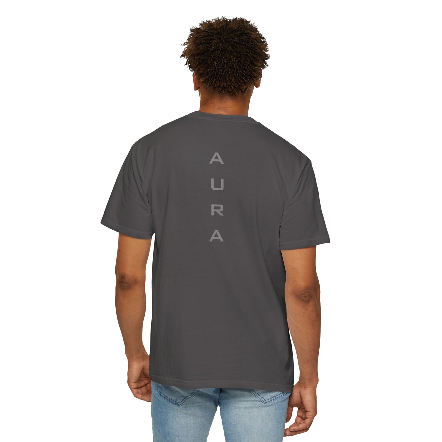 Unisex Aura Garment-Dyed T-shirt - Relaxed Fit Tee for Comfort, Casual Wear, Gifts, Everyday Style, Summer Vibes, Lightweight Essential