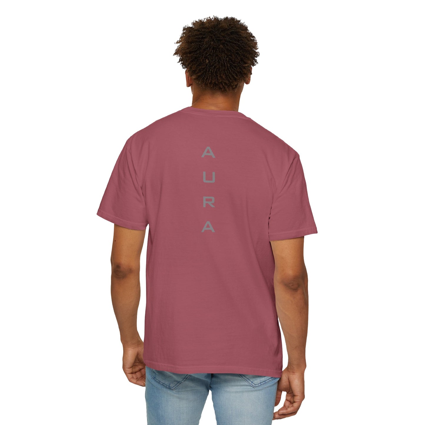 Unisex Aura Garment-Dyed T-shirt - Relaxed Fit Tee for Comfort, Casual Wear, Gifts, Everyday Style, Summer Vibes, Lightweight Essential