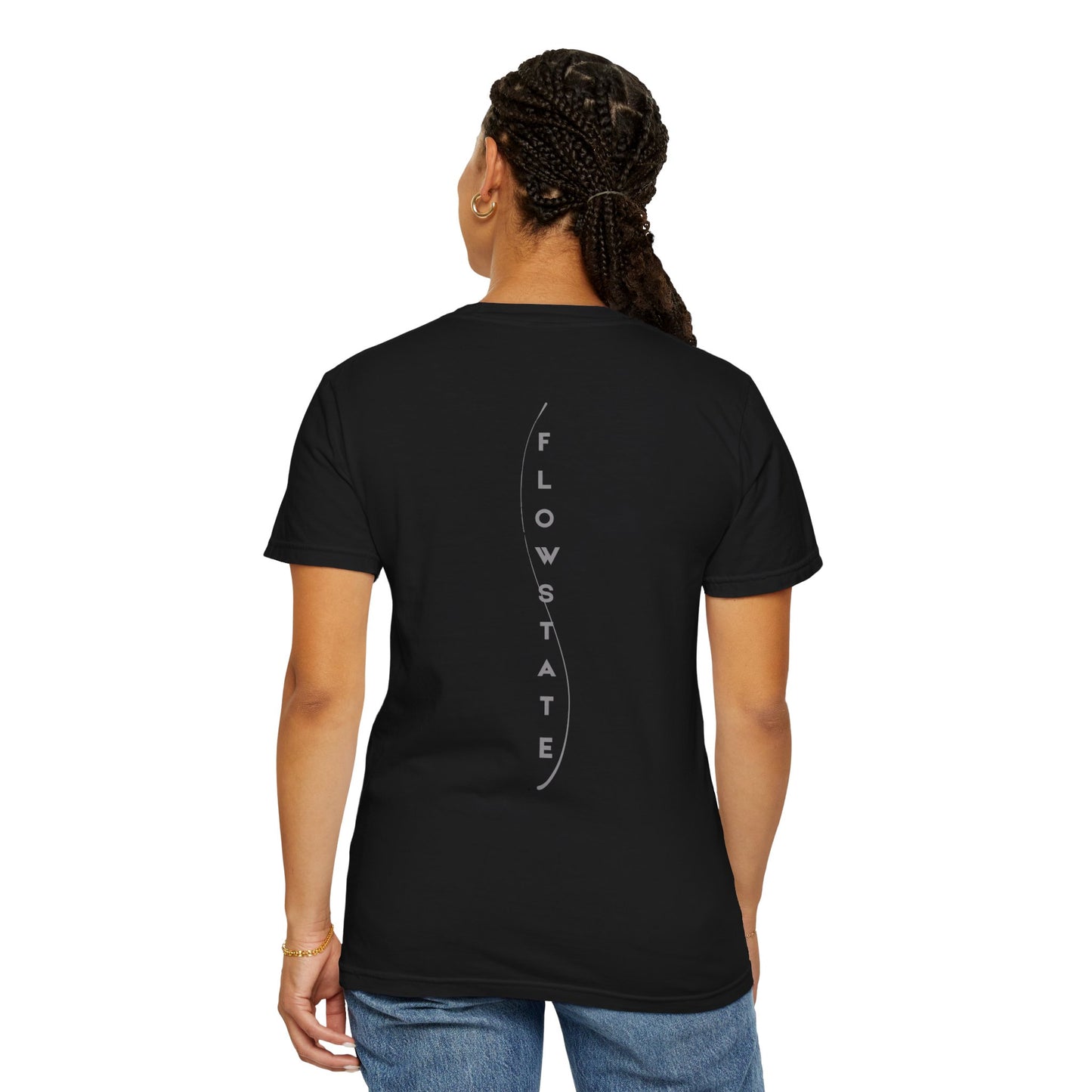 FlowState Unisex Garment-Dyed T-shirt, Soft Casual Wear, Inspirational Gift, Everyday Comfort, Unique Statement Tee, Relaxed Style