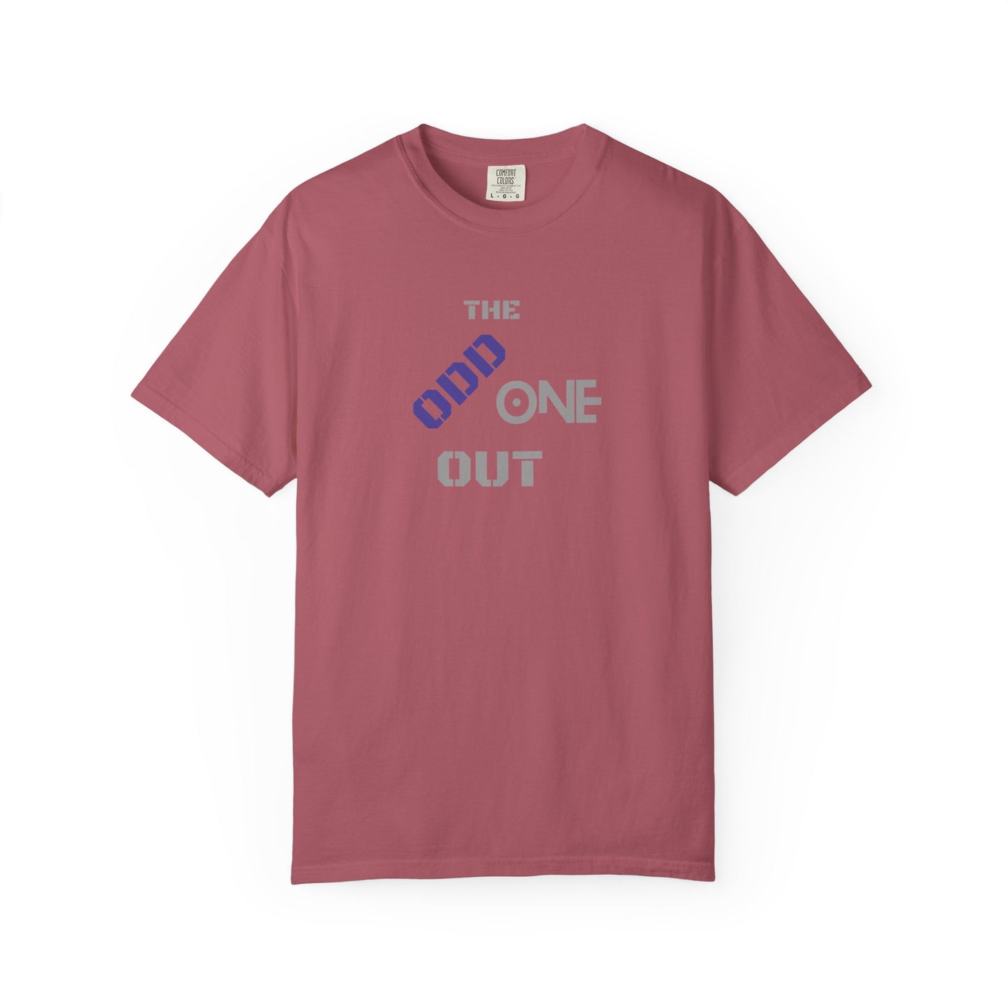 The Odd One Out Unisex Garment-Dyed T-shirt, Unique Graphic Tee, Gift for Friends, Casual Summer Wear, Birthday Gift, Quirky Style