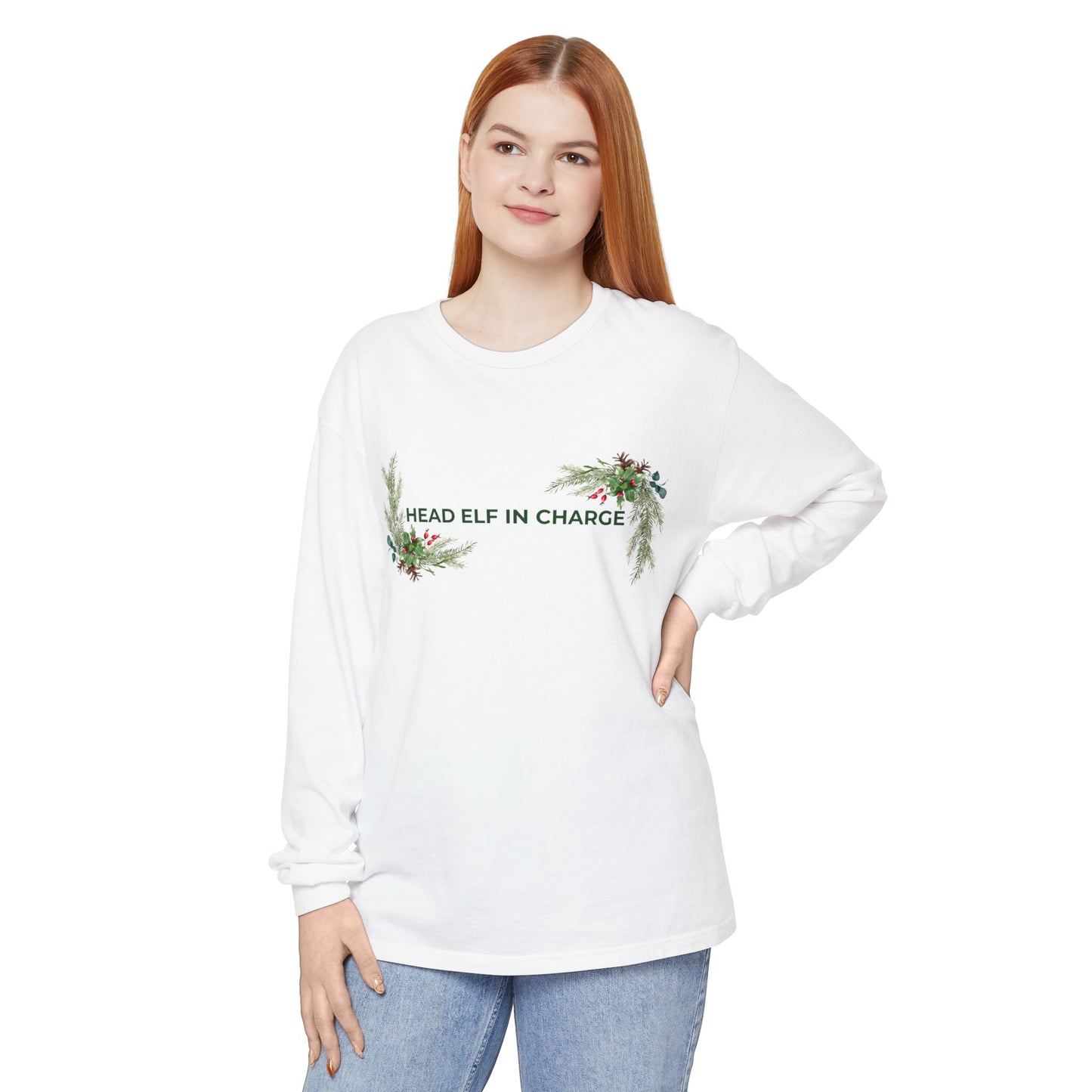 Head Elf in Charge Long Sleeve Tee