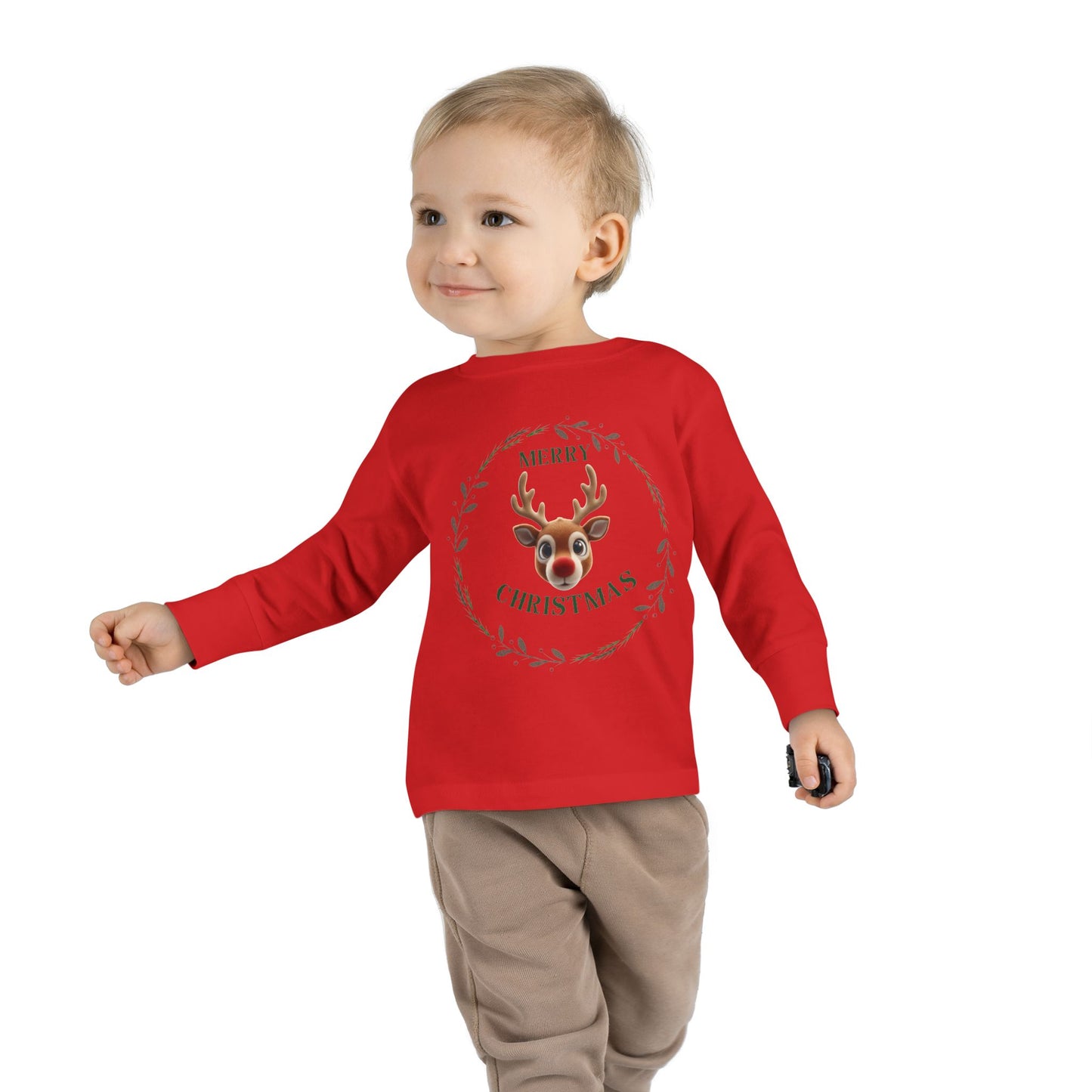 Toddler Merry Christmas Long Sleeve Tee