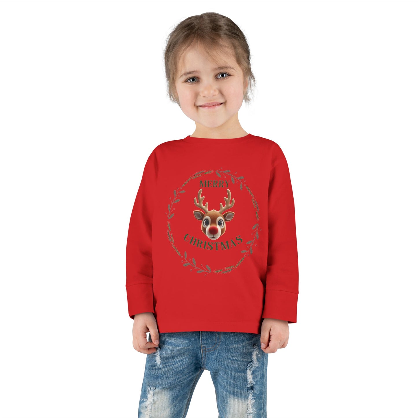 Toddler Merry Christmas Long Sleeve Tee