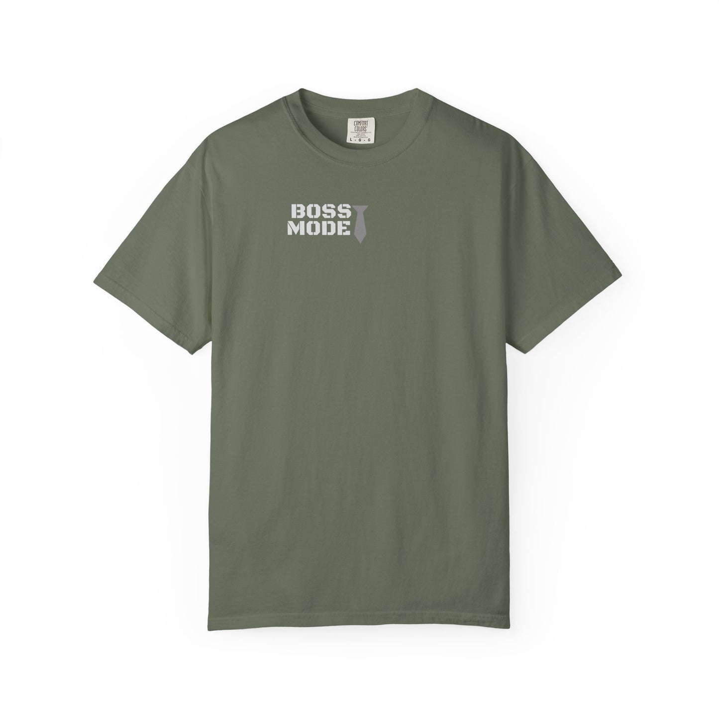 Boss Mode Unisex Garment-Dyed T-shirt | Fun Gift for Entrepreneurs, Casual Wear, Motivational Shirt, Birthday Gift, Work Attire