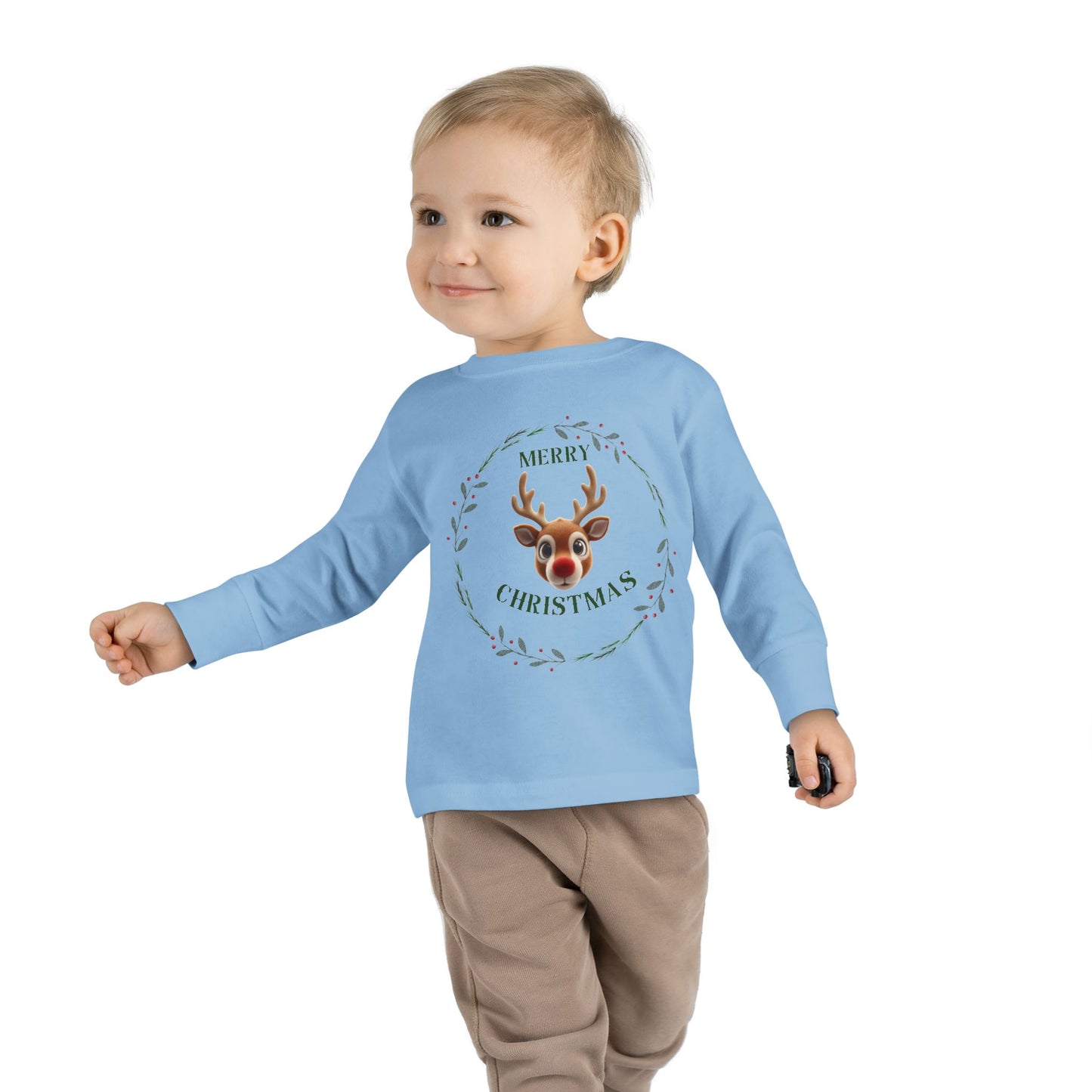 Toddler Merry Christmas Long Sleeve Tee