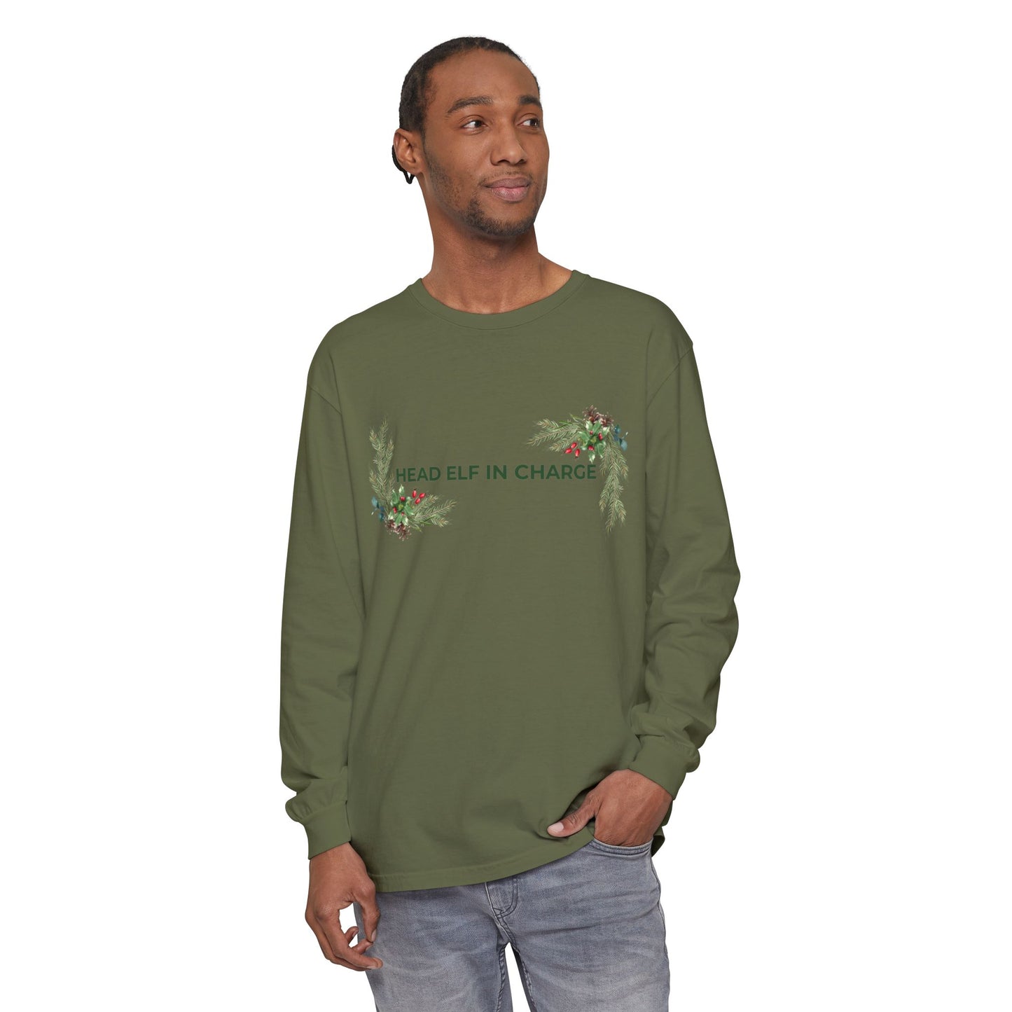 Head Elf in Charge Long Sleeve Tee