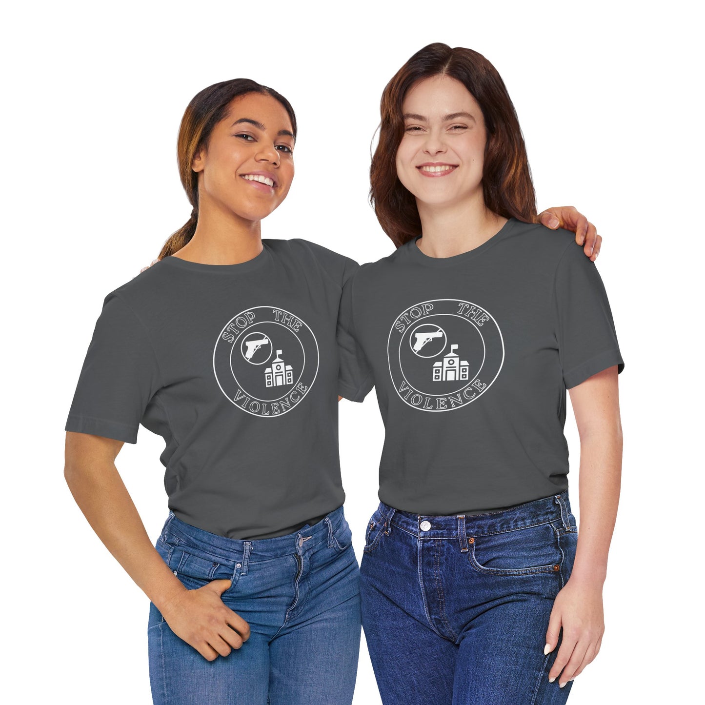 Stop the Violence Tee, Unisex Short Sleeve Shirt for Peace Advocacy, Protest Wear, Awareness Campaign, Social Justice Apparel