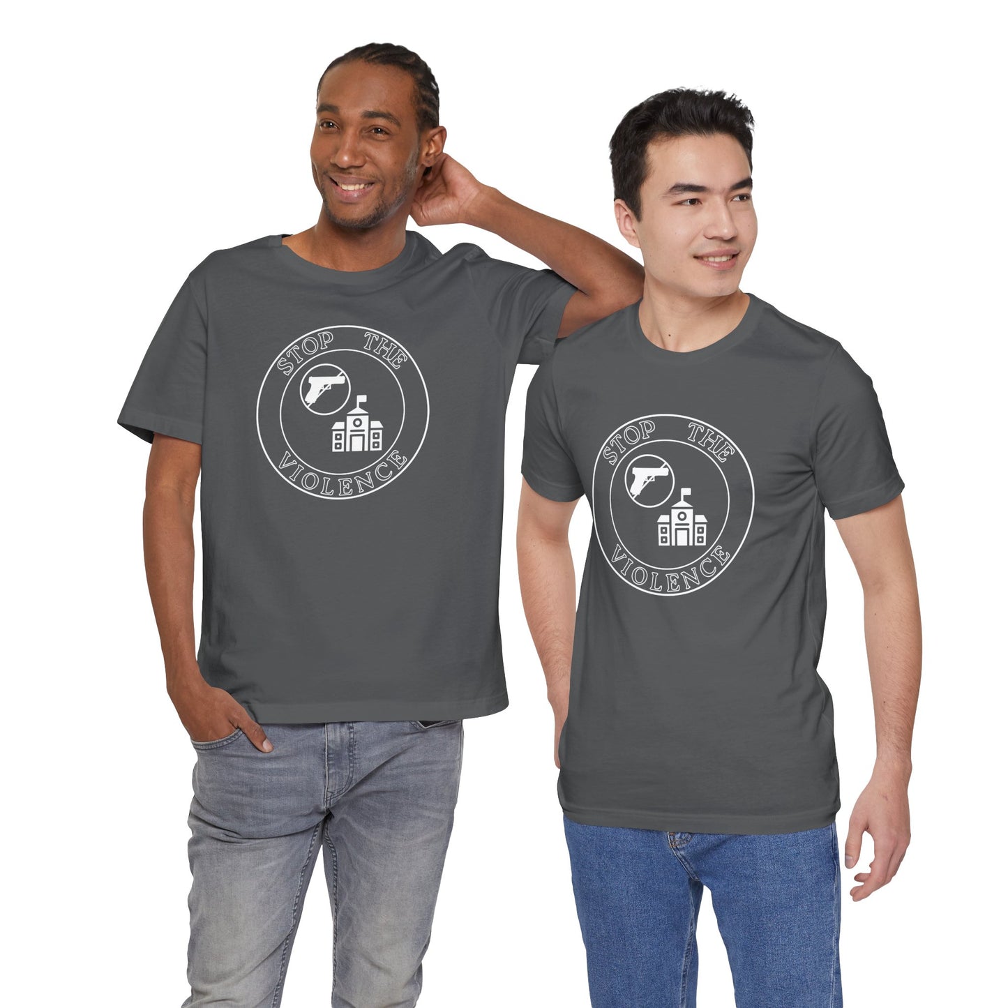 Stop the Violence Tee, Unisex Short Sleeve Shirt for Peace Advocacy, Protest Wear, Awareness Campaign, Social Justice Apparel