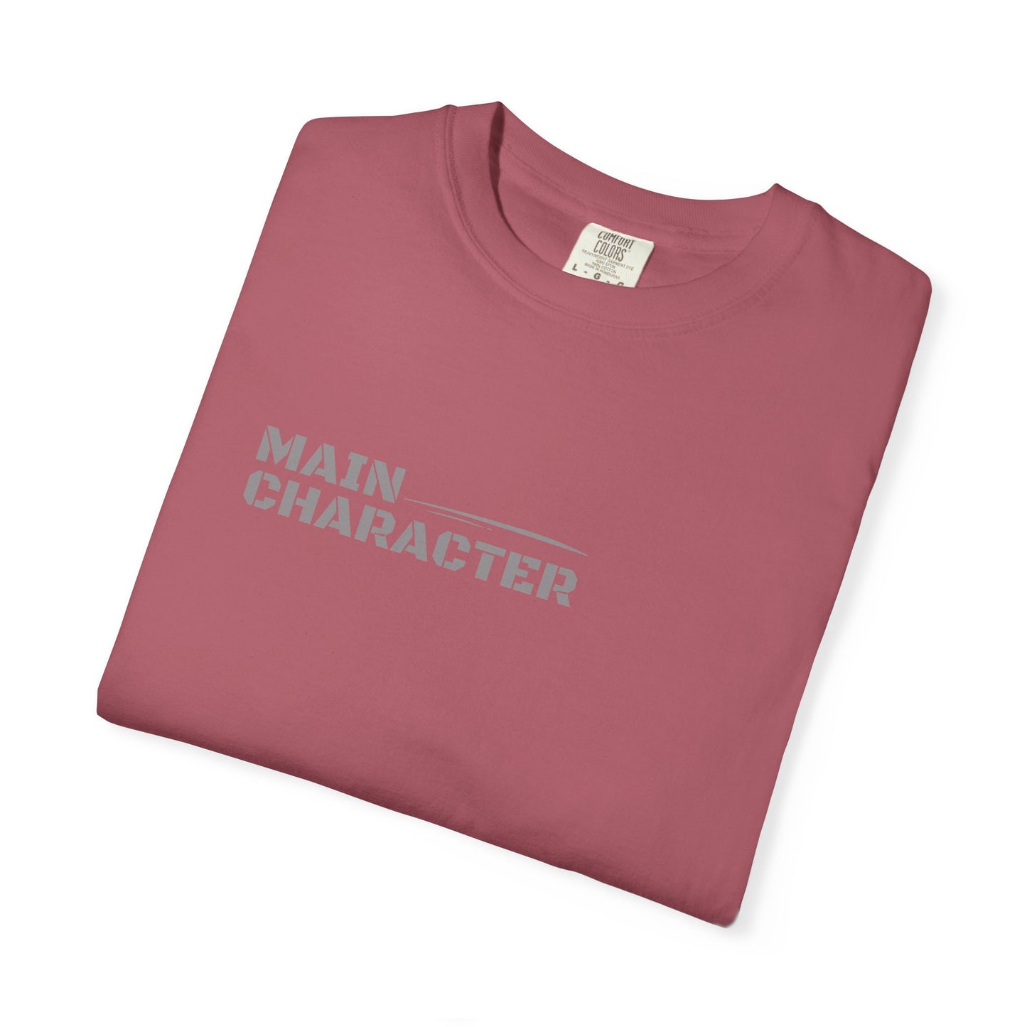 Main Character Unisex Garment-Dyed T-Shirt, Trendy Graphic Tee, Casual Wear, Gift for Friends, Everyday Style, Birthday Gift