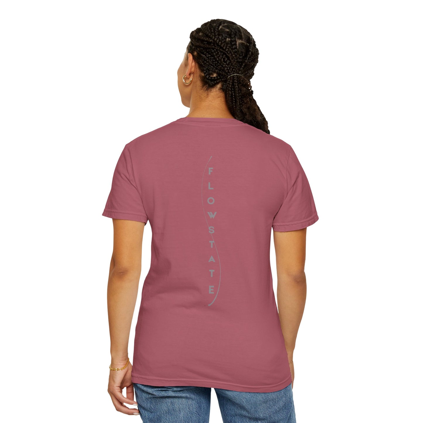 FlowState Unisex Garment-Dyed T-shirt, Soft Casual Wear, Inspirational Gift, Everyday Comfort, Unique Statement Tee, Relaxed Style