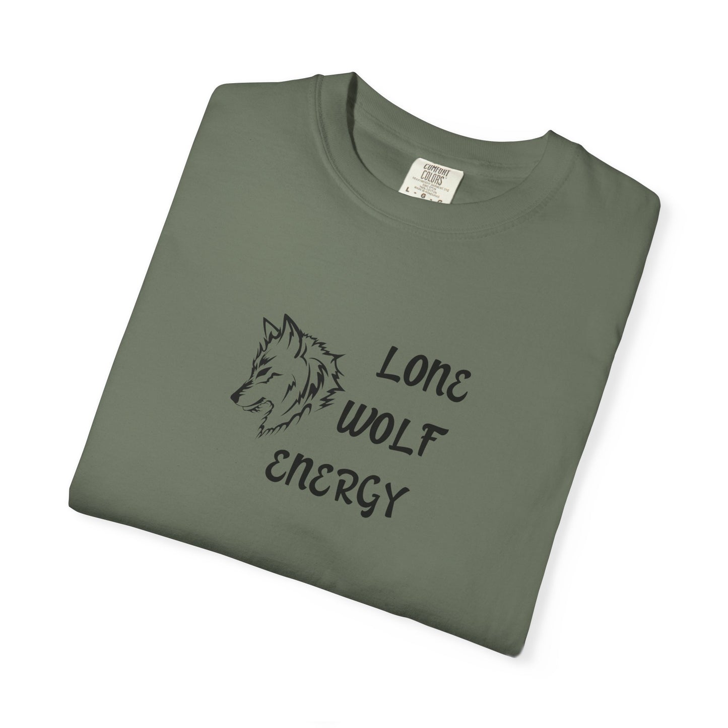 Long Wolf Energy T-Shirt, Unisex Garment-Dyed Tee, Casual Wear, Outdoor Adventure Shirt, Gift for Nature Lovers, Wilderness Apparel