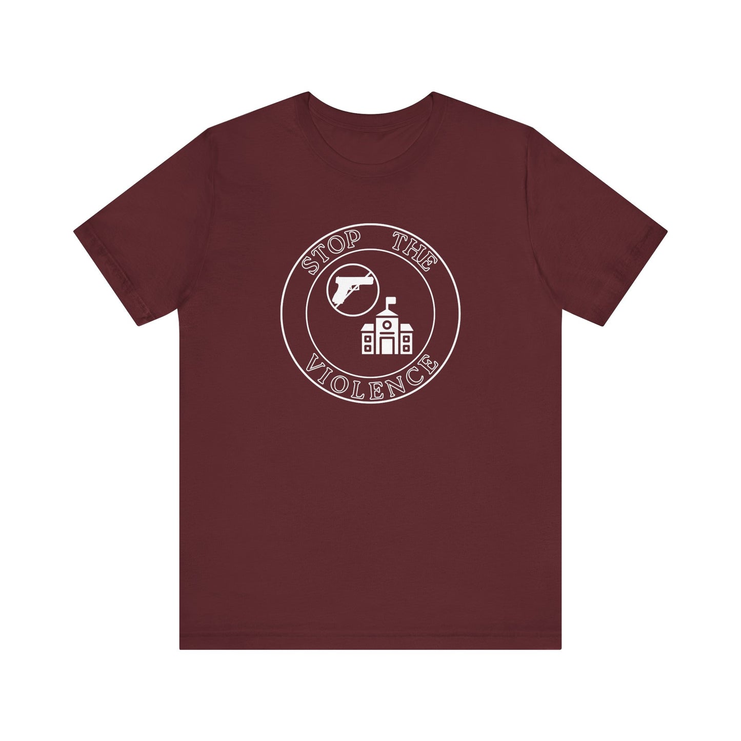 Stop the Violence Tee, Unisex Short Sleeve Shirt for Peace Advocacy, Protest Wear, Awareness Campaign, Social Justice Apparel