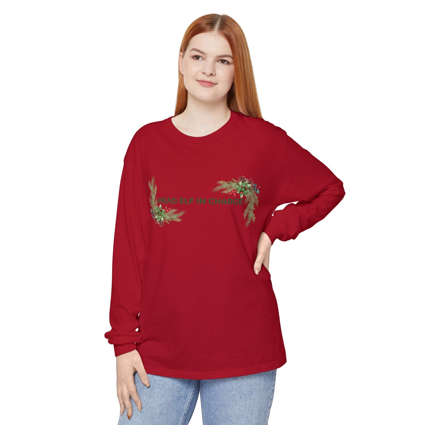 Head Elf in Charge Long Sleeve Tee