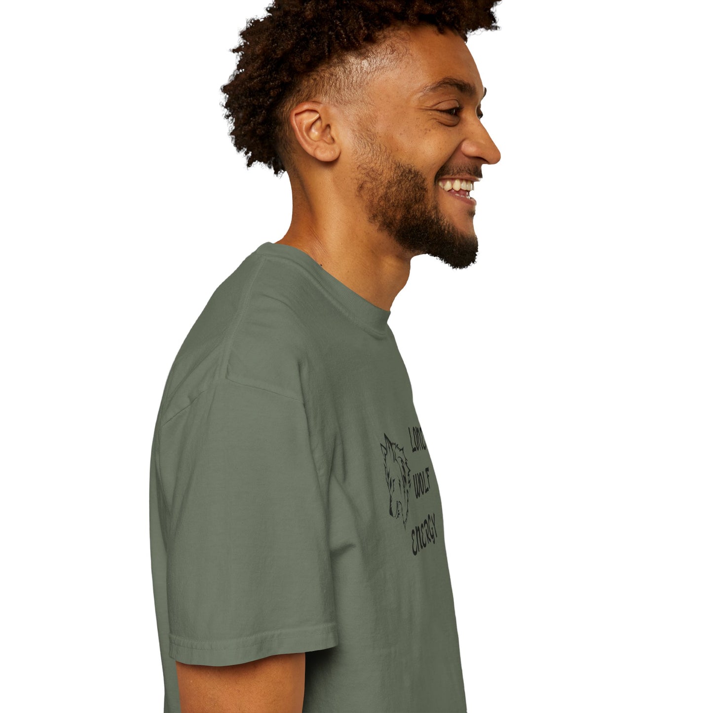 Long Wolf Energy T-Shirt, Unisex Garment-Dyed Tee, Casual Wear, Outdoor Adventure Shirt, Gift for Nature Lovers, Wilderness Apparel