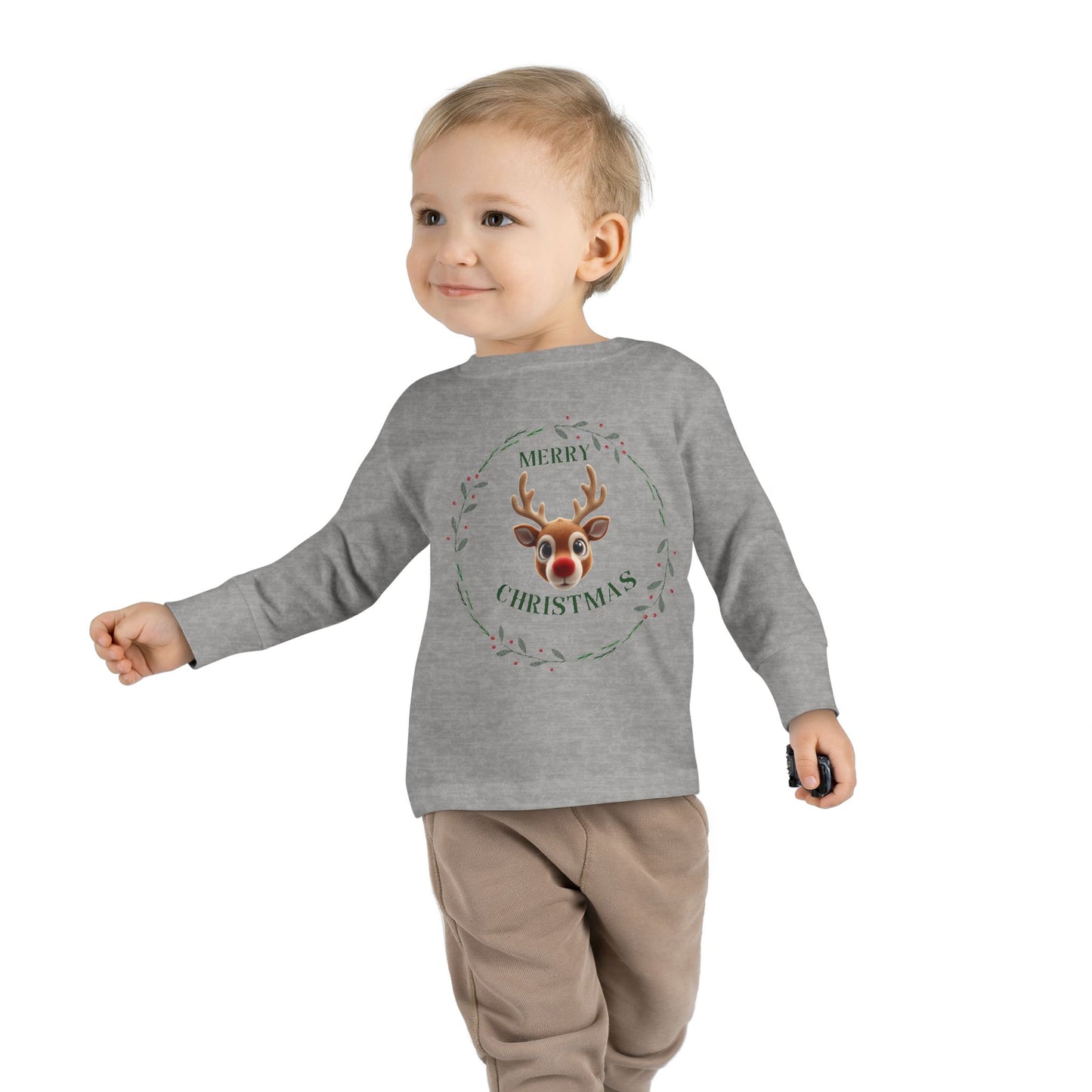Toddler Merry Christmas Long Sleeve Tee