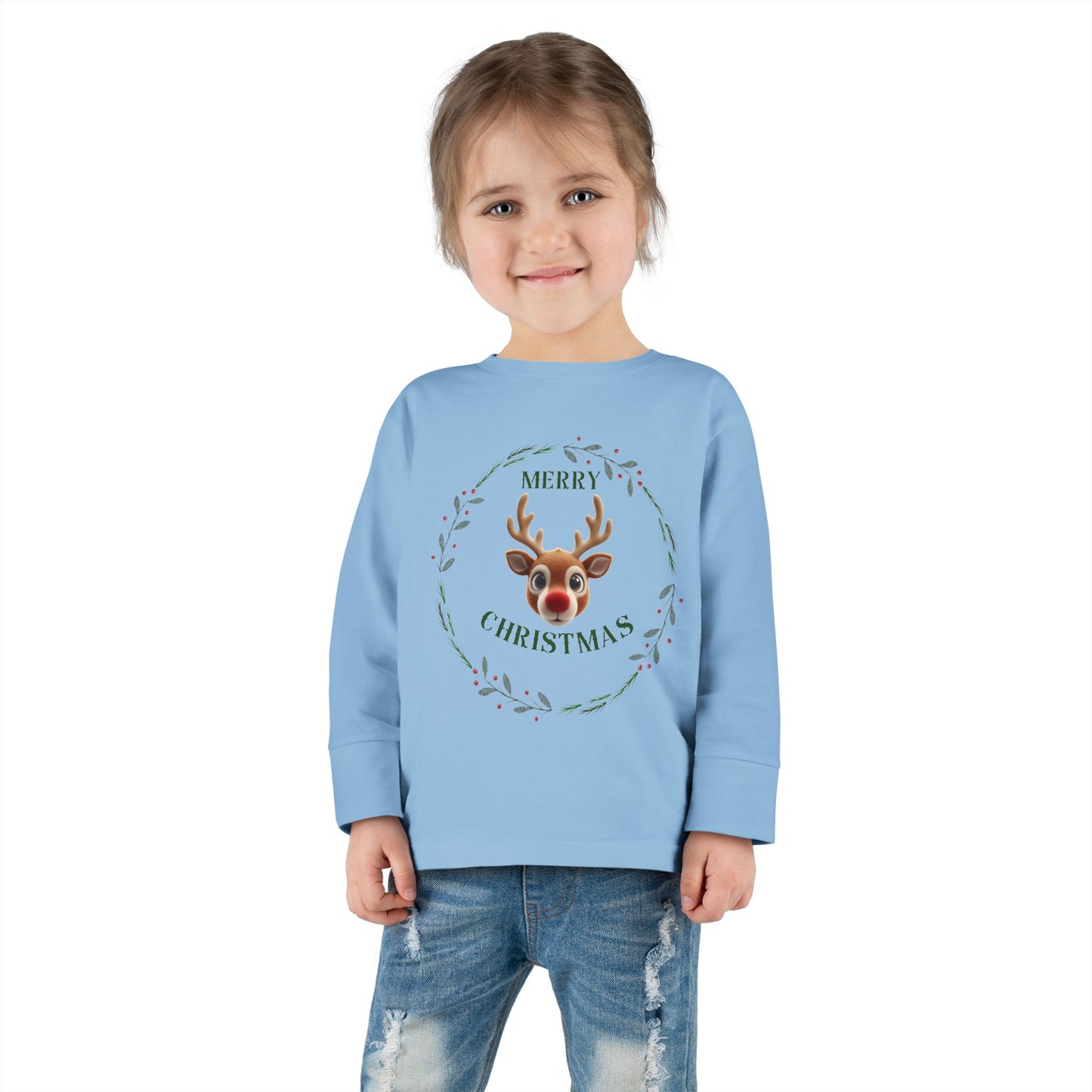 Toddler Merry Christmas Long Sleeve Tee