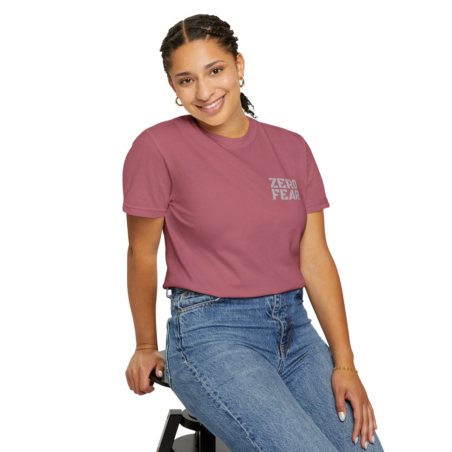 Unisex Motivational T-Shirt - Zero Fear - Casual Tee for Everyday Wear, Gift for Friends, Motivational Apparel, Belief Statement Top