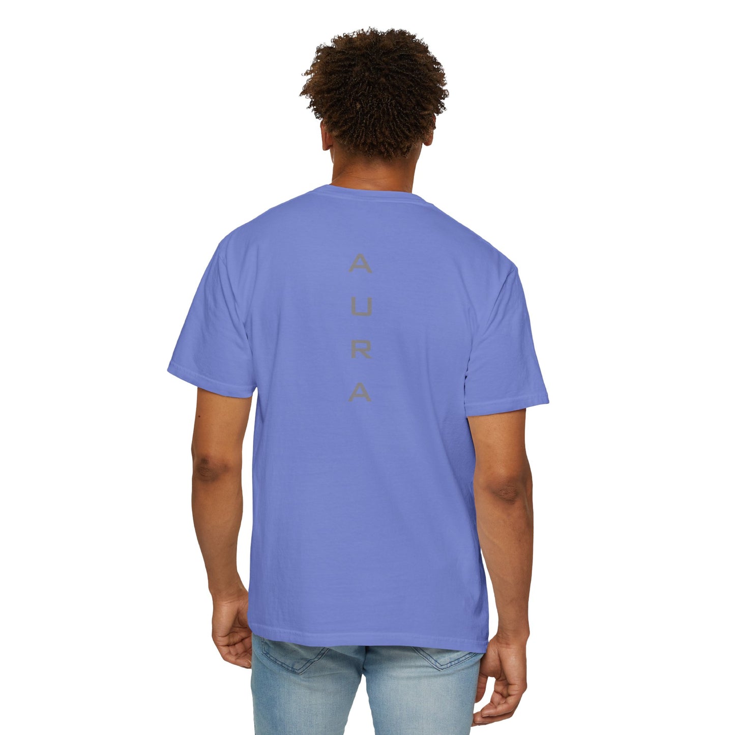 Unisex Aura Garment-Dyed T-shirt - Relaxed Fit Tee for Comfort, Casual Wear, Gifts, Everyday Style, Summer Vibes, Lightweight Essential