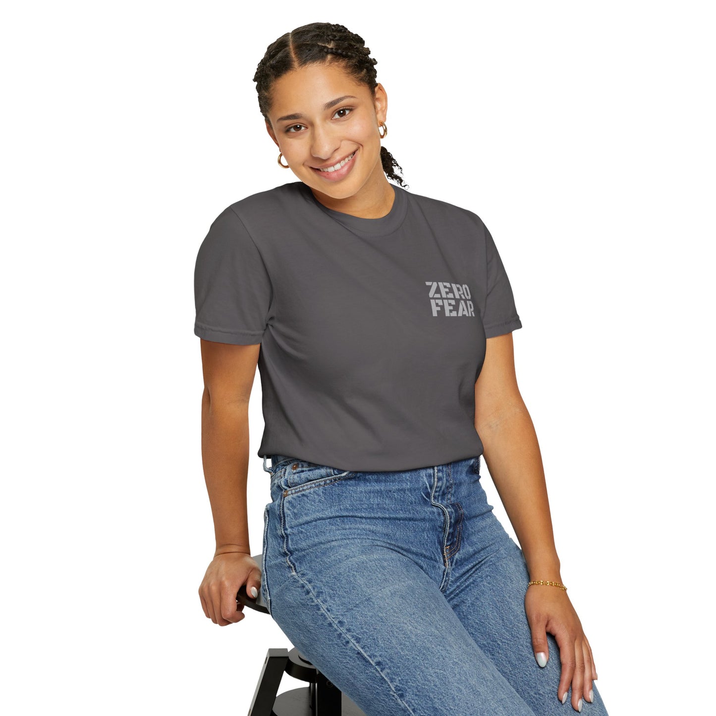 Unisex Motivational T-Shirt - Zero Fear - Casual Tee for Everyday Wear, Gift for Friends, Motivational Apparel, Belief Statement Top