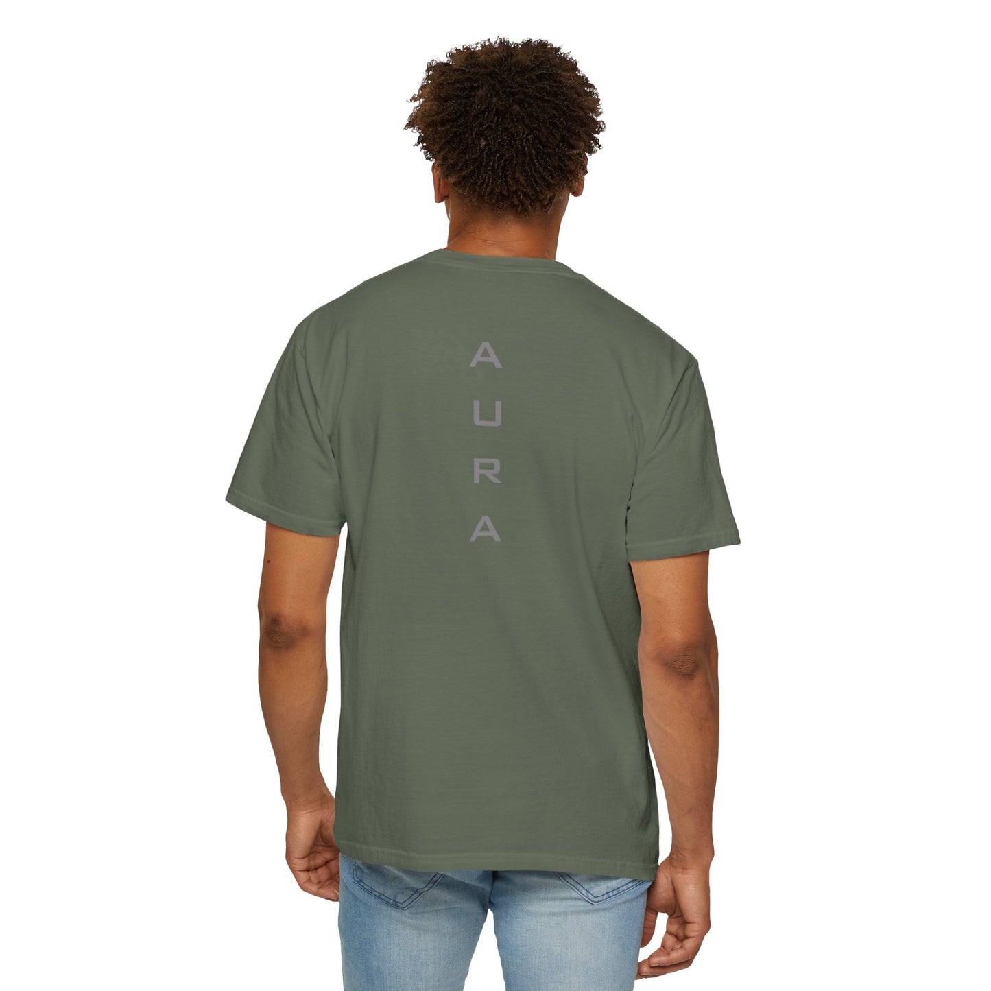 Unisex Aura Garment-Dyed T-shirt - Relaxed Fit Tee for Comfort, Casual Wear, Gifts, Everyday Style, Summer Vibes, Lightweight Essential