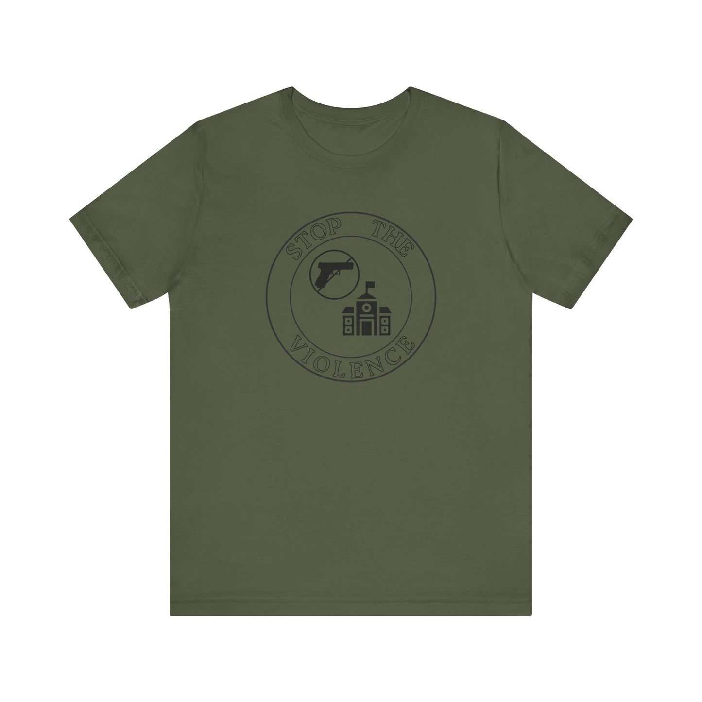 Stop the Violence Tee, Unisex Short Sleeve Shirt for Peace Advocacy, Protest Wear, Awareness Campaign, Social Justice Apparel